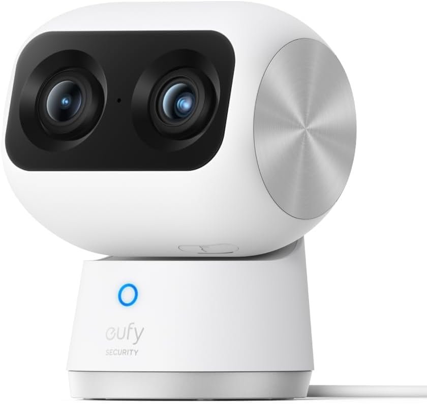 eufy Security 4K Indoor Cam S350, No Subscription, Dual Cameras, 8× Zoom