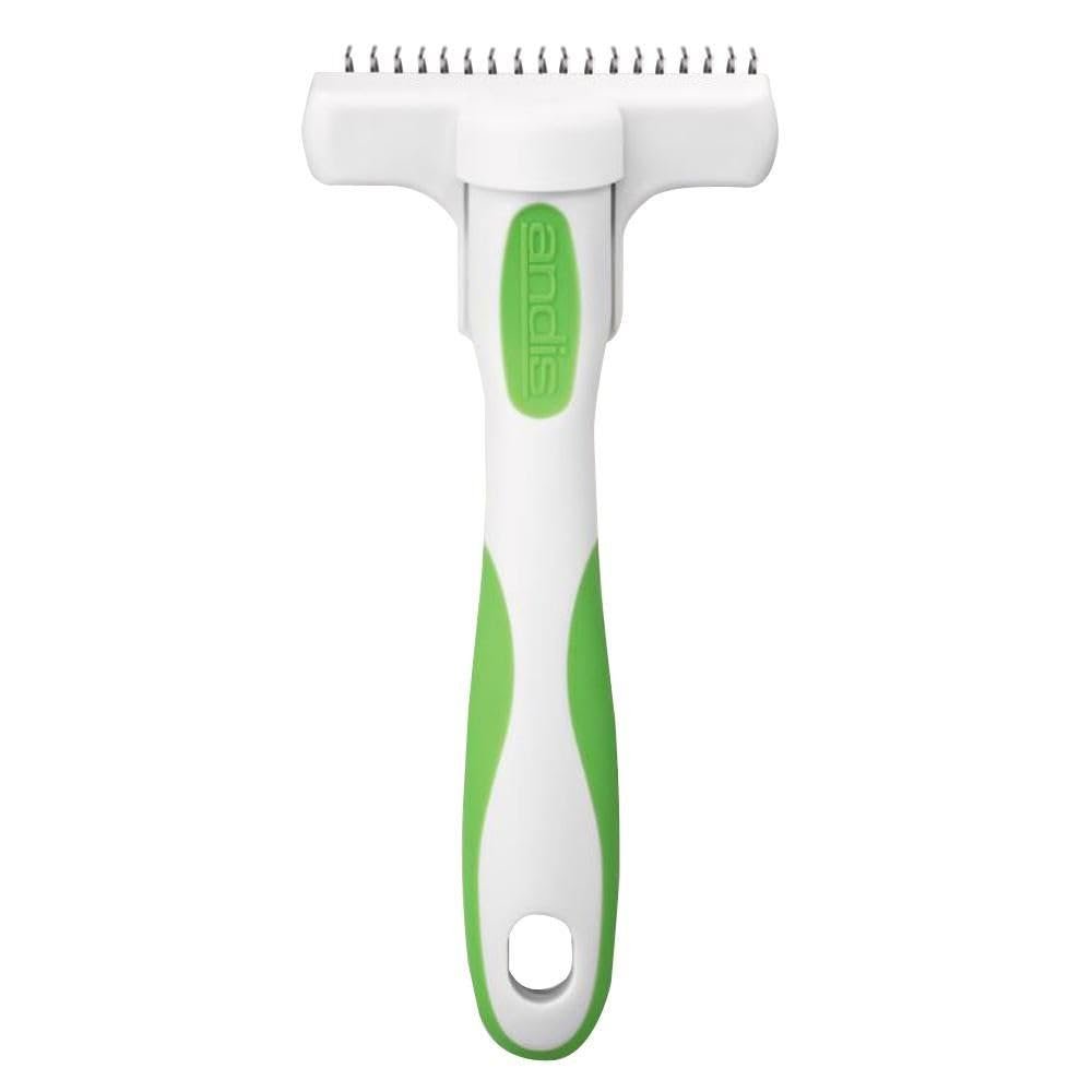 Andis 65760 Deshedding Tool for Cats & Dogs – Reduces Shedding up to 90% – Quick & Clean Grooming – Skin-Friendly Dematting brush with Non-Slip Rubber Handles