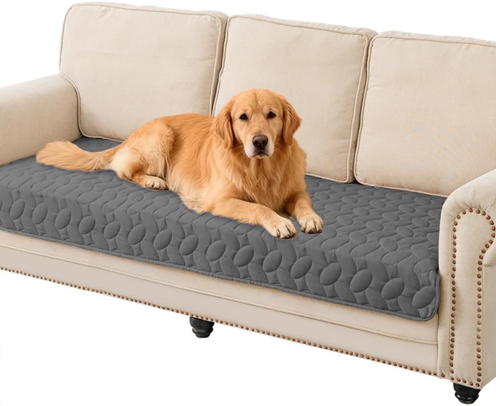 Ameritex Pet Bed Cover Dog Bed Blanket for Sofa and Furniture Waterproof New Pattern Design (30×70 Inch, Dark Grey)
