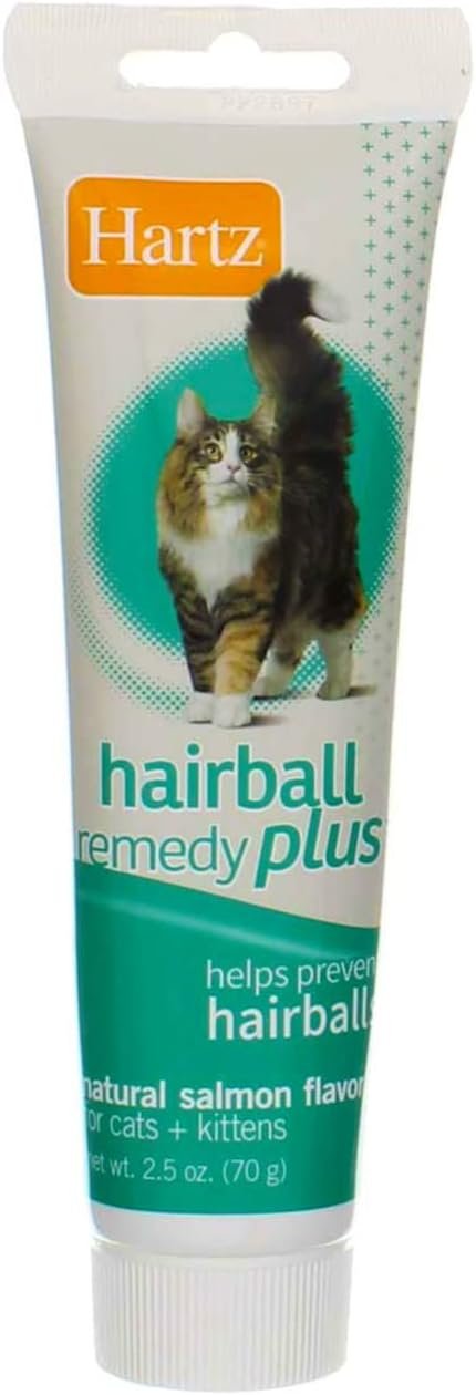Hartz Hairball Remedy Plus Salmon Flavored Paste for Cats and Kittens, 2.5 Ounce (Pack of 24)
