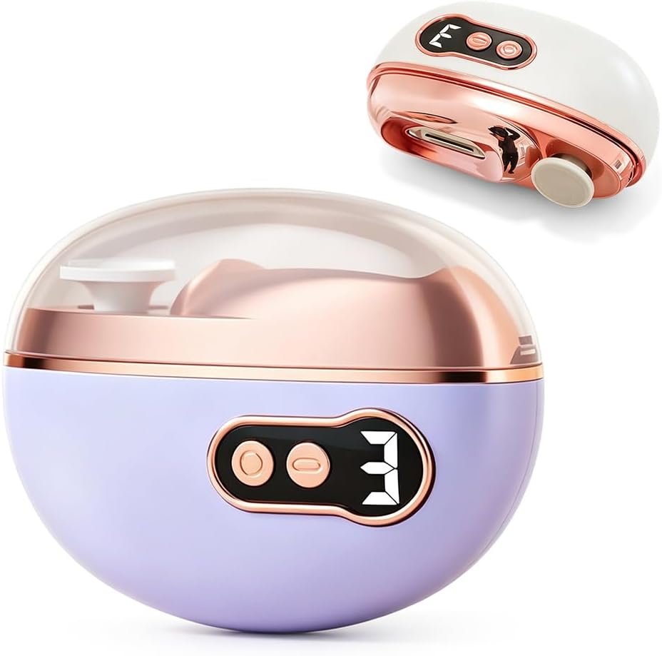 3-Speed Electric Nail Clipper，Purple