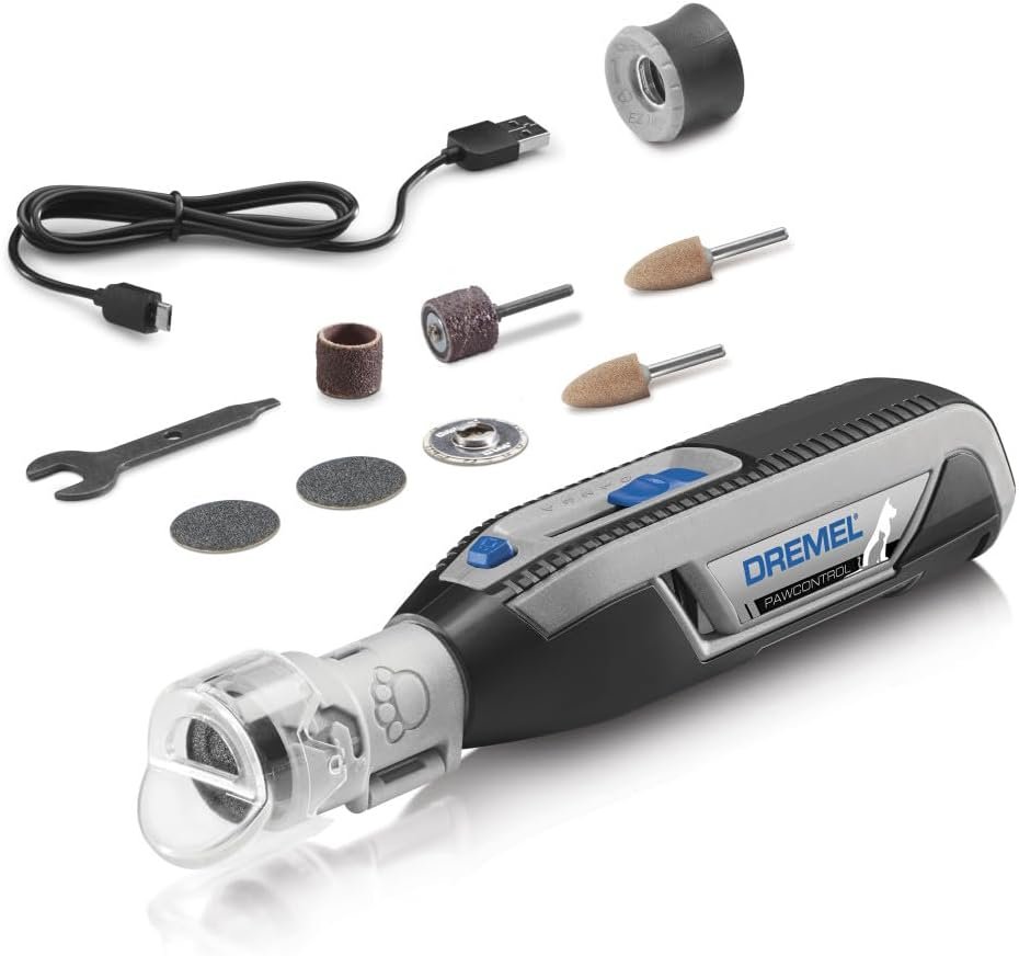 Dremel PawControl 7760-PET Dog Nail Grinder and Trimmer, Pet Grooming Kit