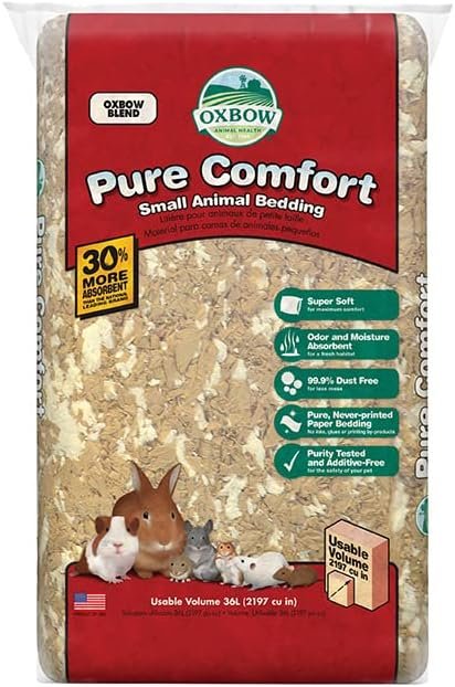 Oxbow Small Animal Bedding, Hamster, Guinea Pig, Rabbit, Blend, USA, 36 L