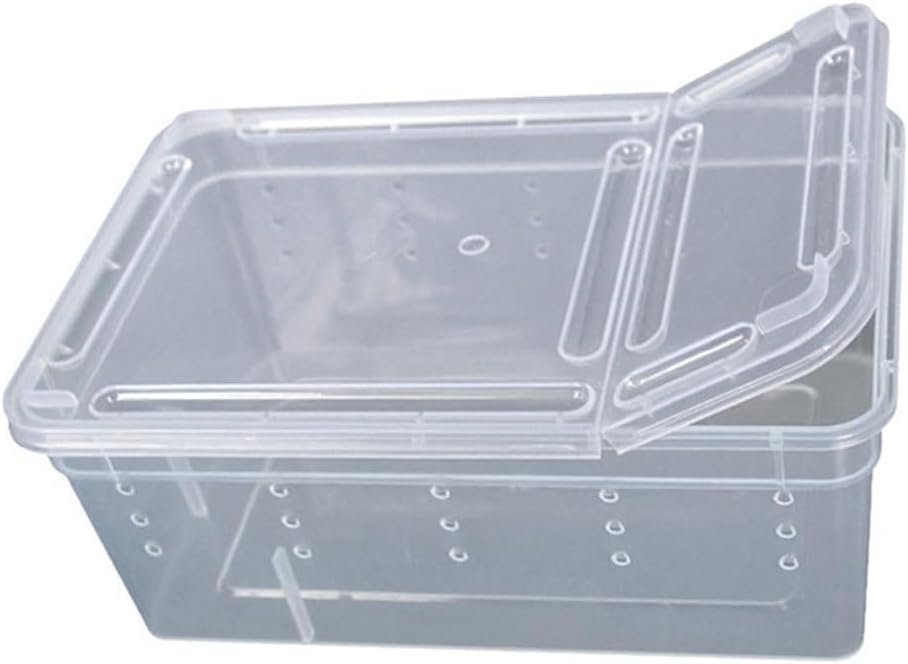 Hypeety Reptile Breeding Box Clear Plastic Enclosure Terrarium for Reptiles