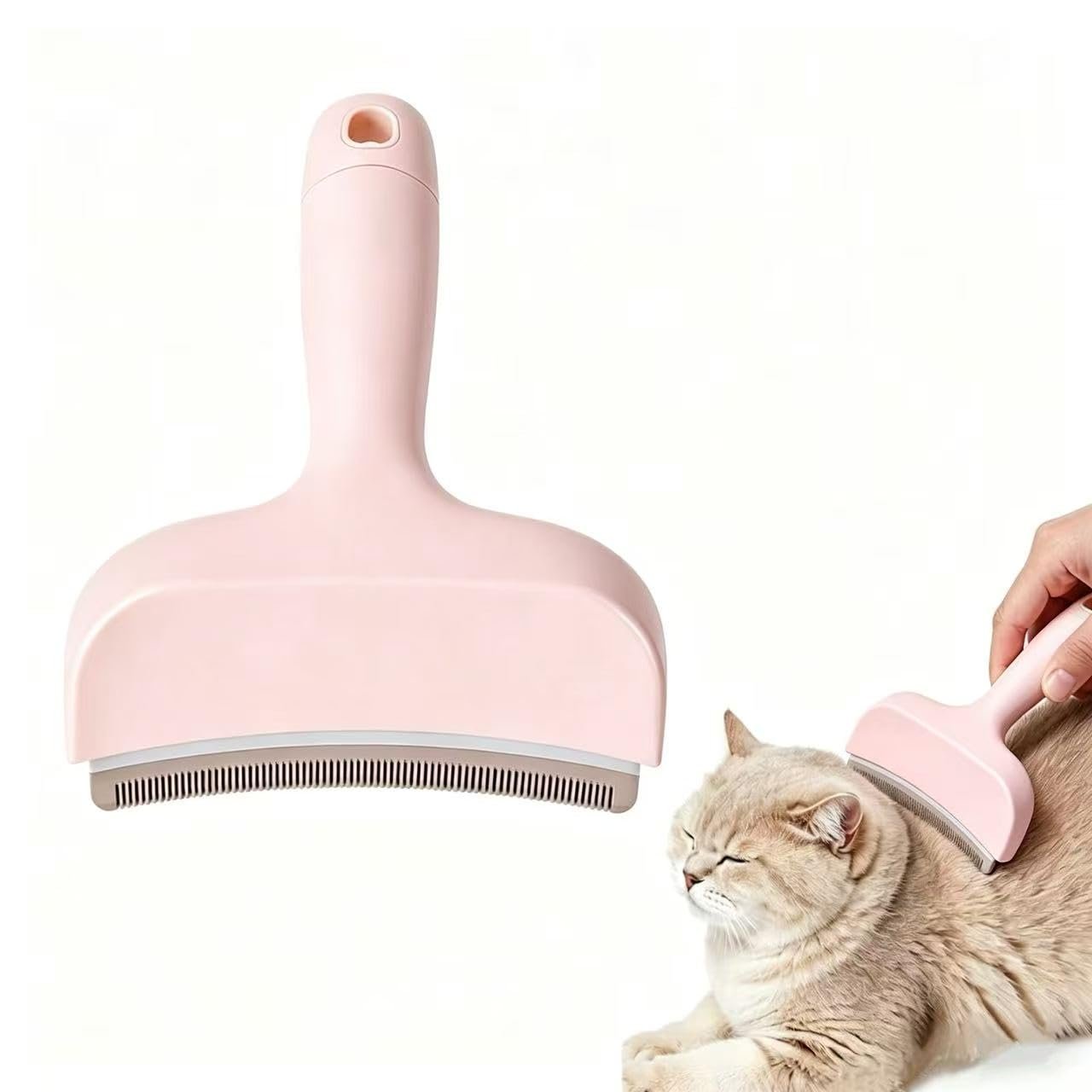 Paw Curve Cat Deshedding Comb, V-Shaped Tooth Shedding Blade Comb
