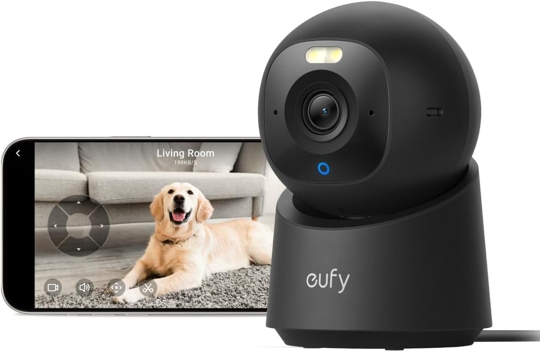 eufy Security 4K Indoor Camera E30, Pan and Tilt, AI Tracking, Pet Camera