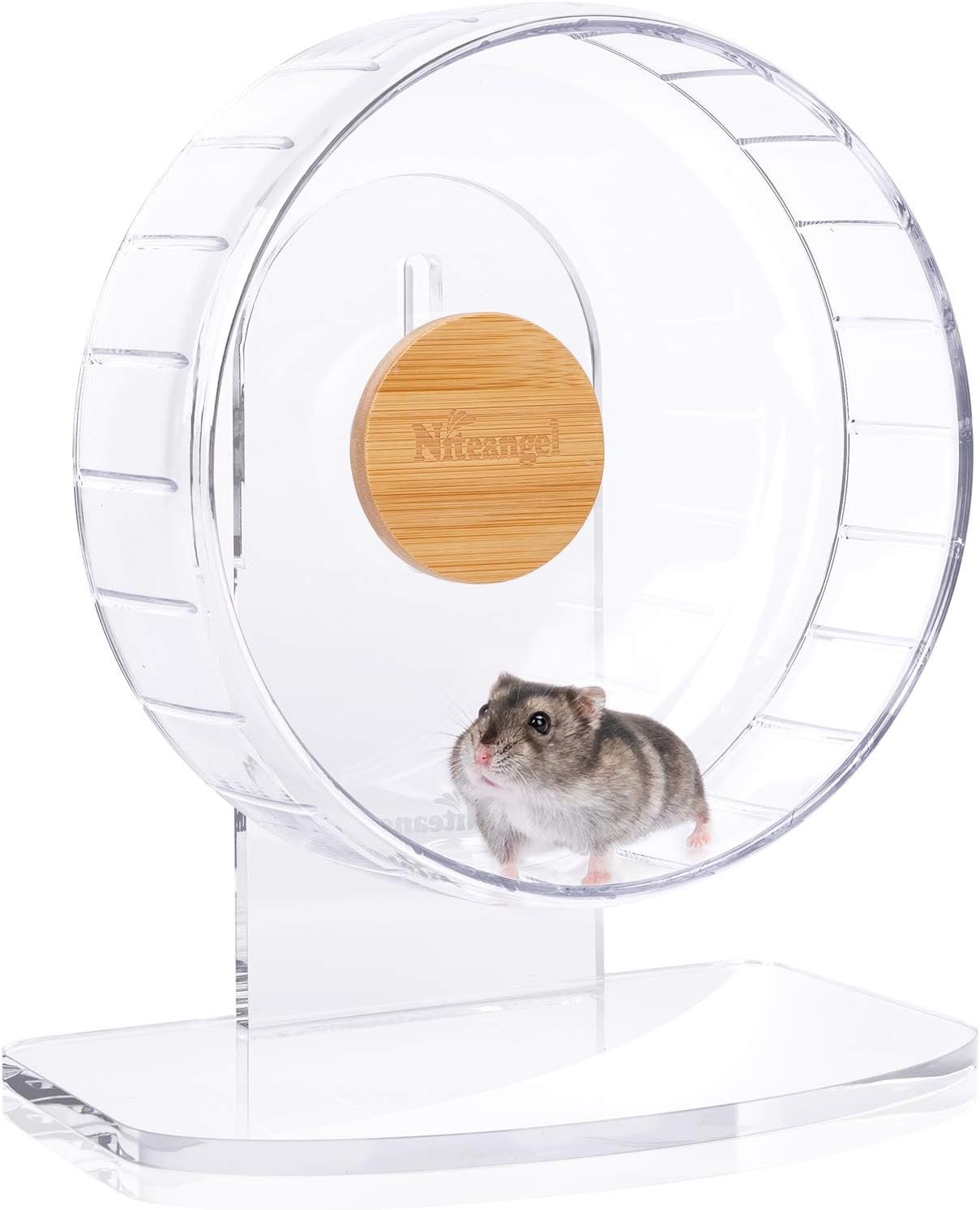 Niteangel Super-Silent Hamster Exercise Wheel: Quiet 8.2 inch Running Wheel