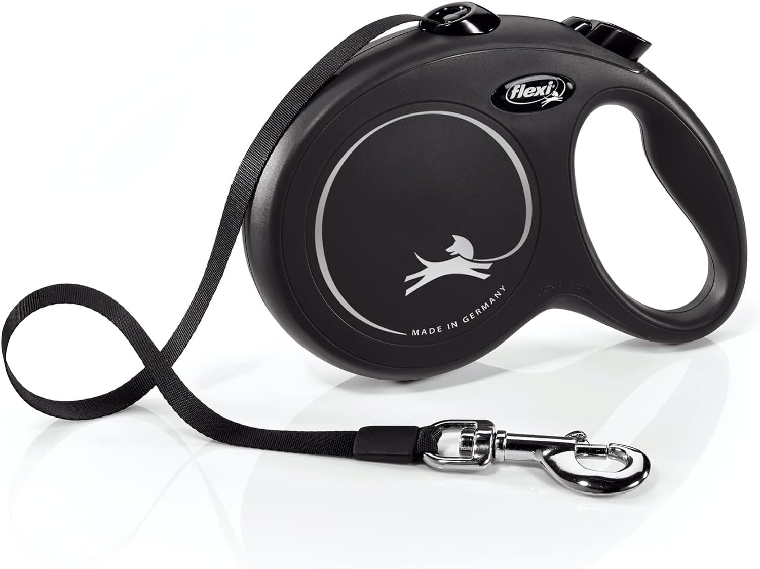 FLEXI® Classic Tape Retractable Dog Leash, Large, 16 ft – Black