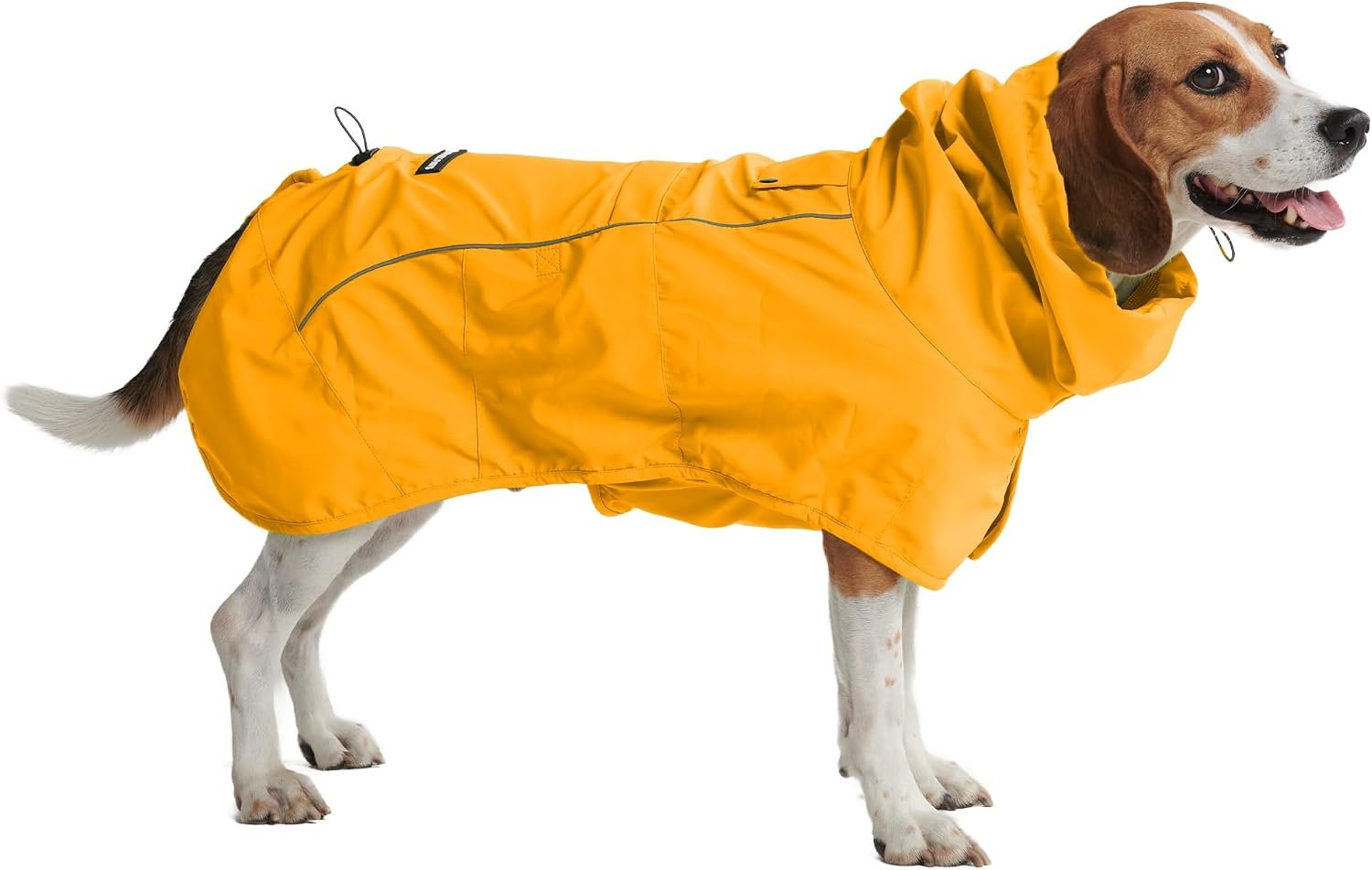 Spark Paws Dog Raincoat – Waterproof Rain Jacket w/Hood, Full Coverage