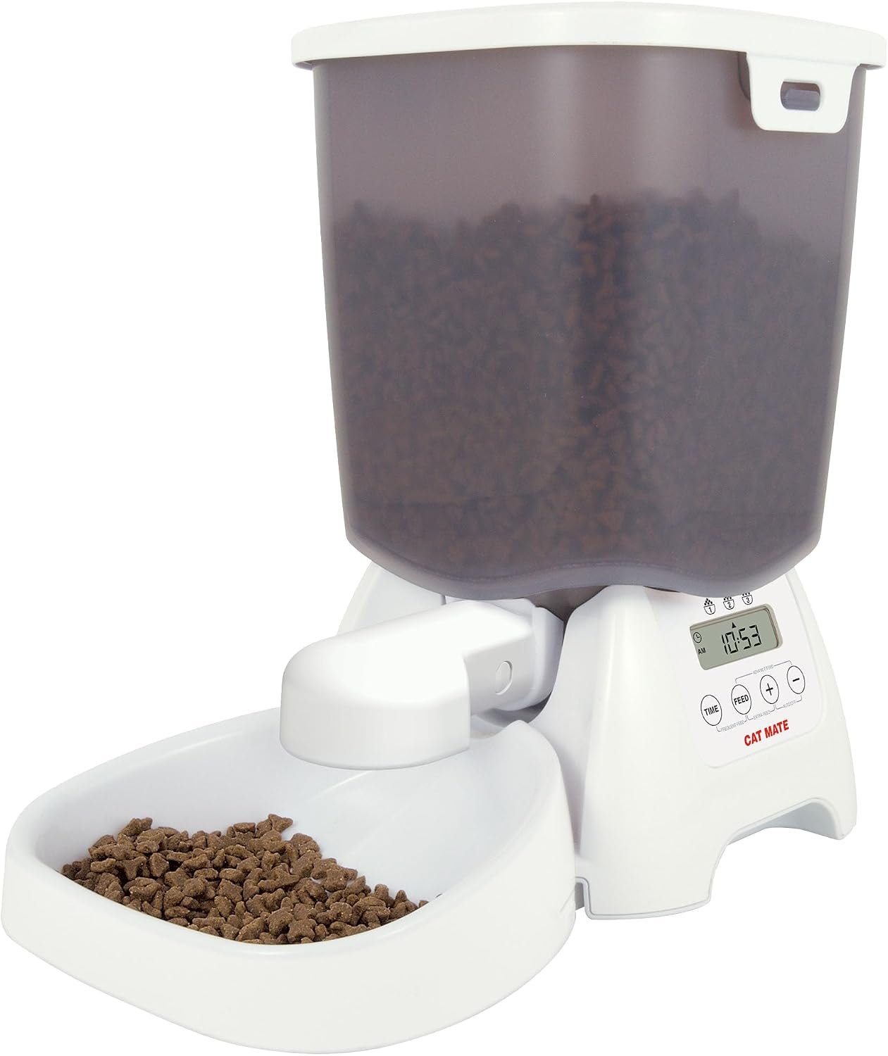 Cat Mate C3000 Automatic Dry Food Pet Feeder with Digital Timer, 3 Meals