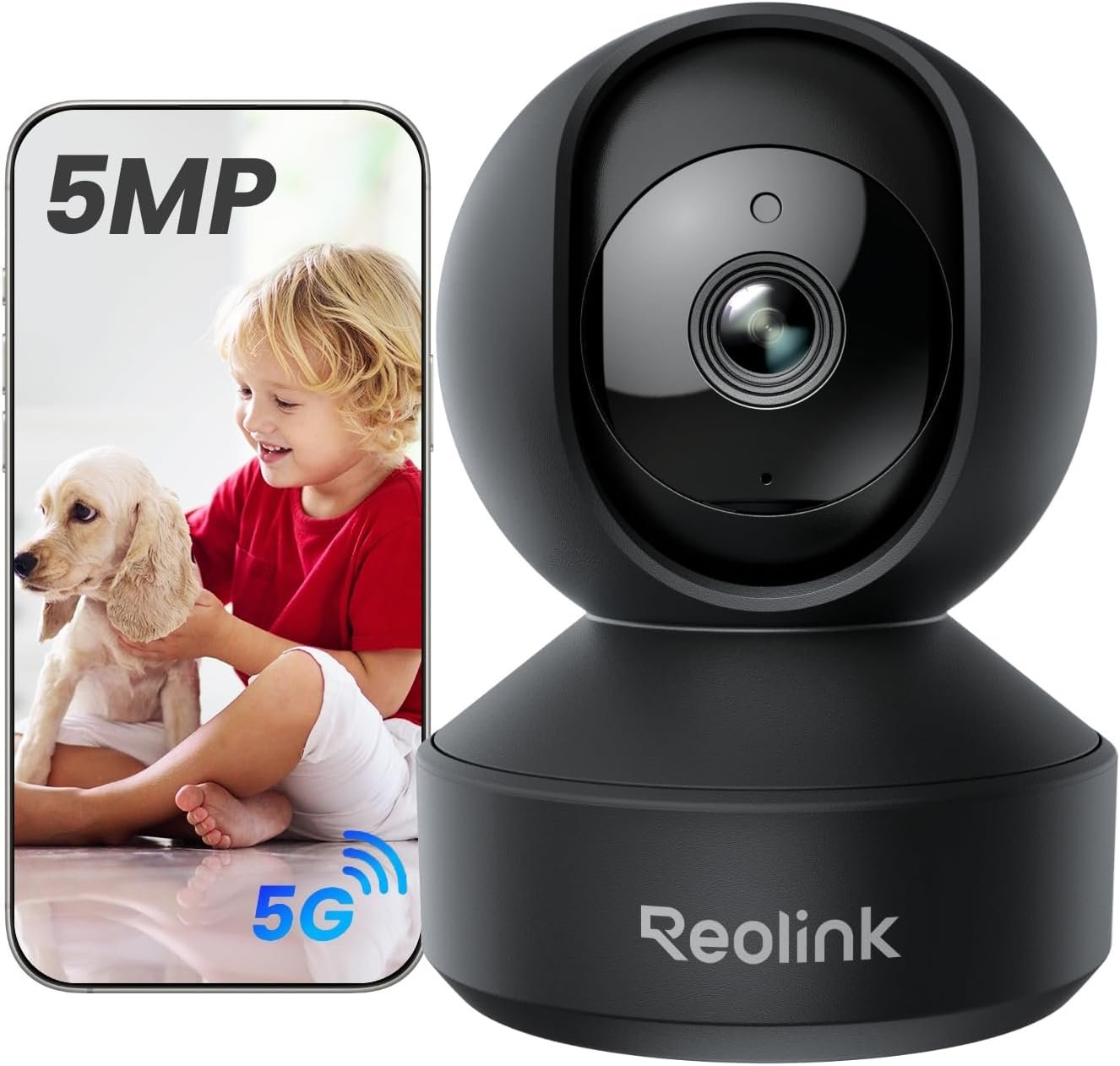 REOLINK E1 Pro(Black) 3K PT Wi-Fi Indoor Camera for Baby & Pet Monitoring