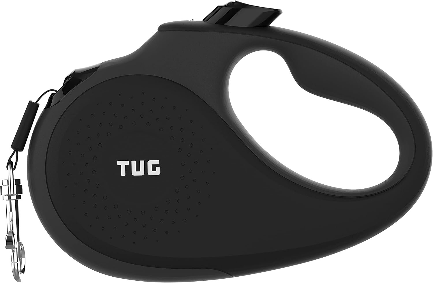 TUG Original Retractable Dog Leash, 16 ft (Small, Black/Grey)