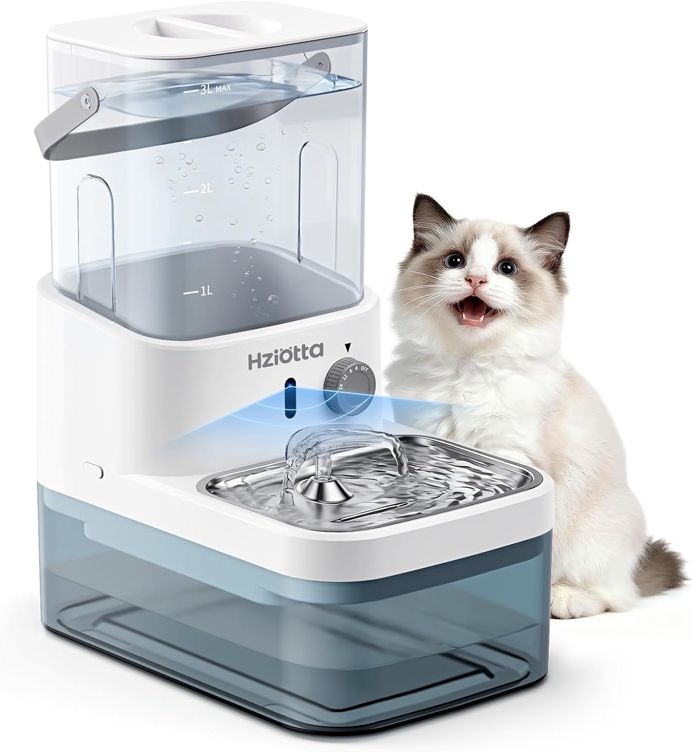 Wastewater Separation Cat Water Fountain – No Filter/Pump, Wireless