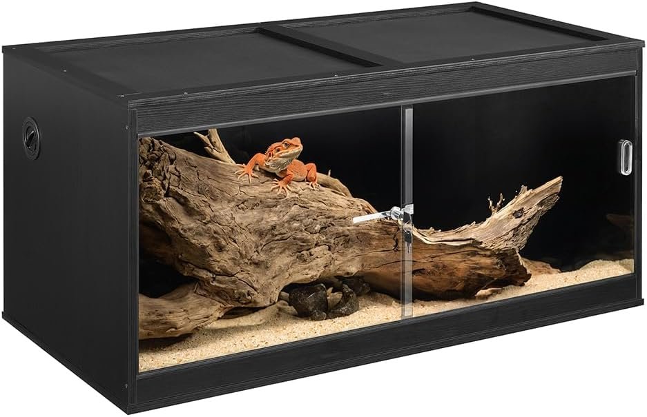 unipaws 110 Gallon Reptile Tank for Lizards, Bearded Dragon Enclosure Cage