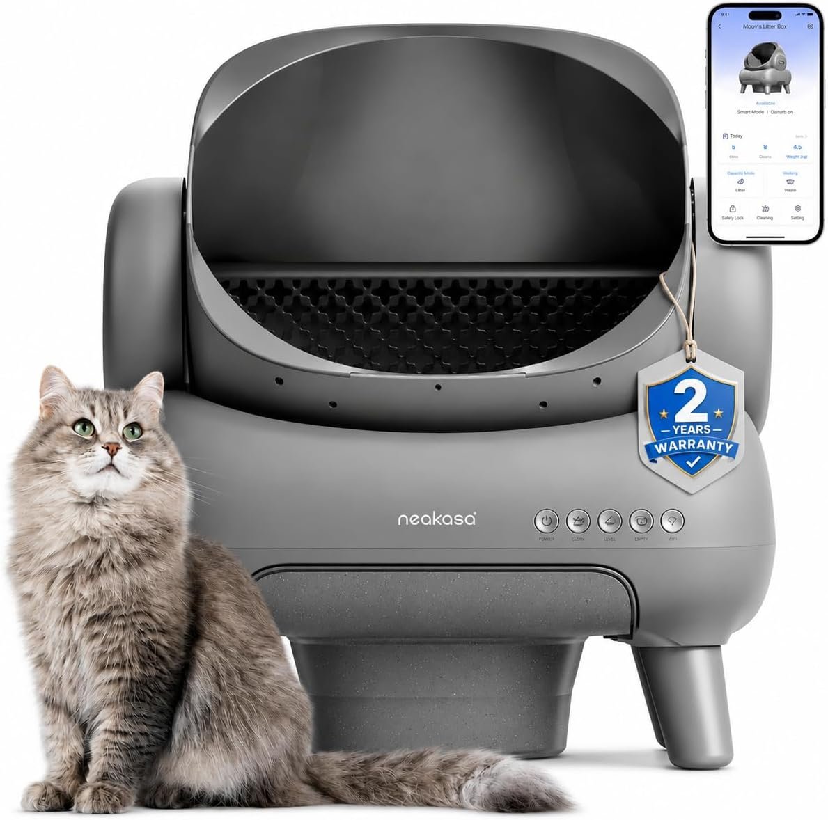 Neakasa M1 Plus Automatic Cat Litter Box with 2-Year Protection Plan
