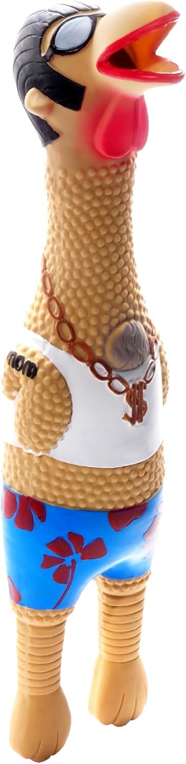 Outward Hound Squawkers Squeaky Latex Dog Toy, Earl, 11.4″