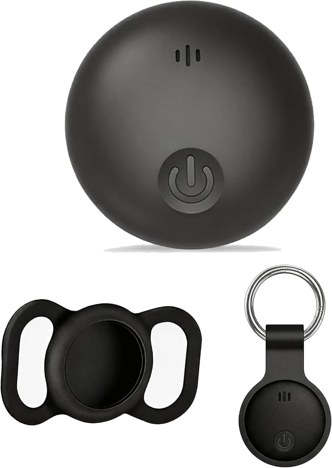 GPS Tracker for Dogs, Smart Collar with Real-Time Location – Pet Location Tracker with Holder, No Monthly Fee/No SIM Card, Works with iOS Find My【Apple MFi Certified】 ﻿, Ultra-Slim, IP68 Waterproof