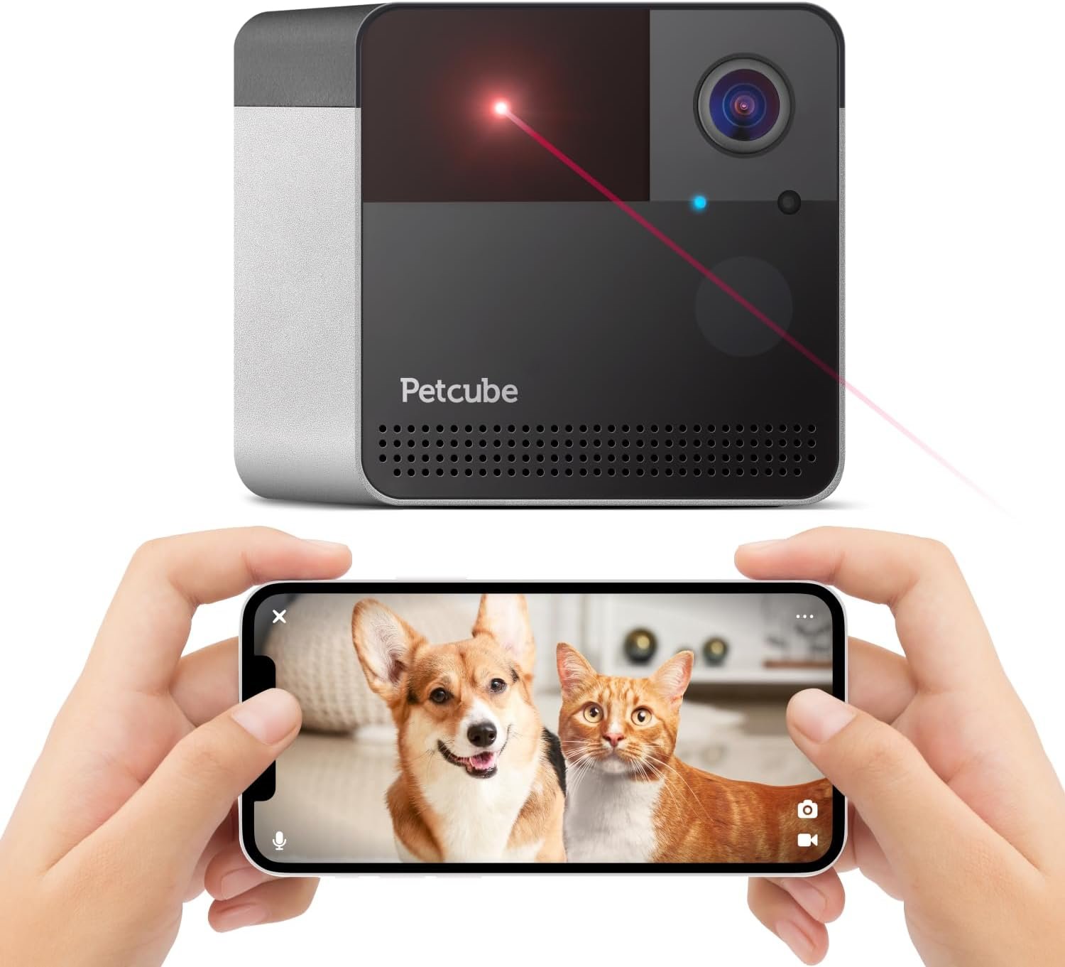 Petcube Play 2 – Wi-Fi Pet Camera with Laser Toy for Cats & Dogs