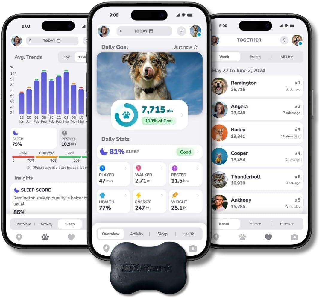 FitBark 2 Dog Activity Monitor | Health & Fitness Tracker for Dogs | Waterproof, Small & Leightweight (10 g) | Not a GPS Tracker
