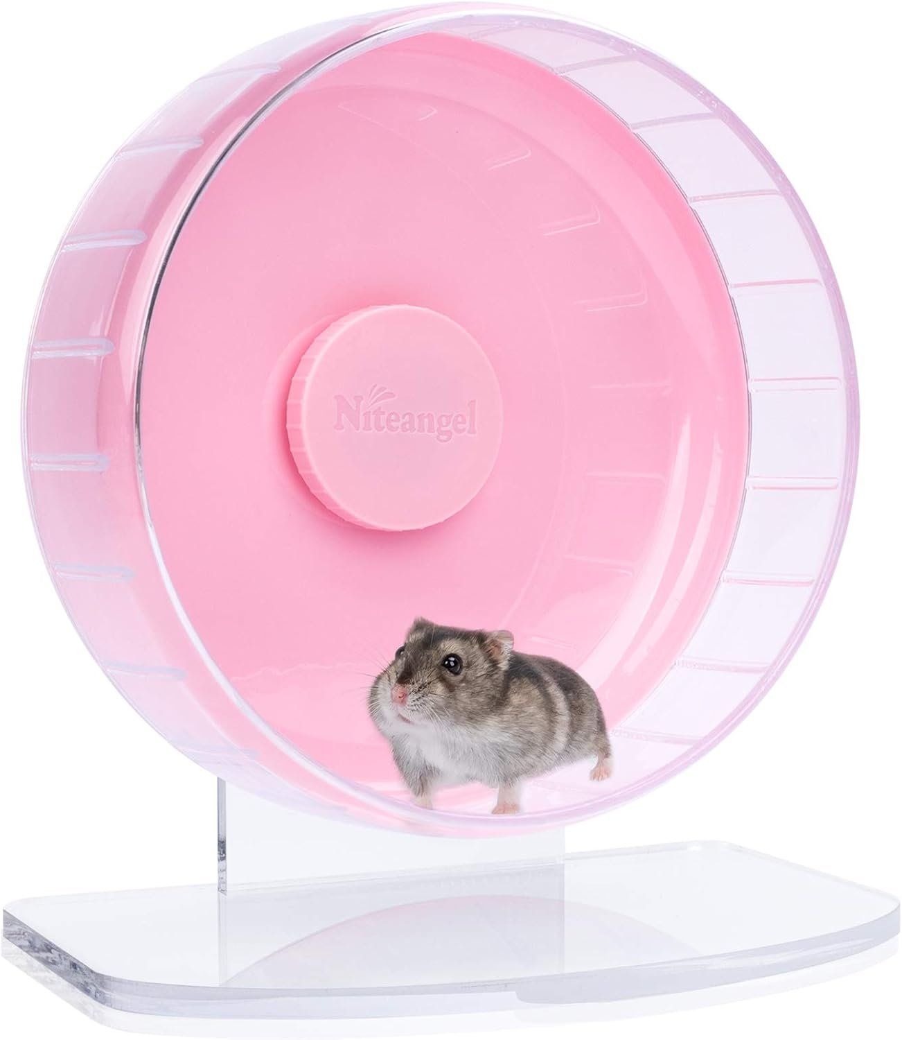 Niteangel Super-Silent Hamster Exercise Wheel: Quiet 8.2 inch Running Wheel