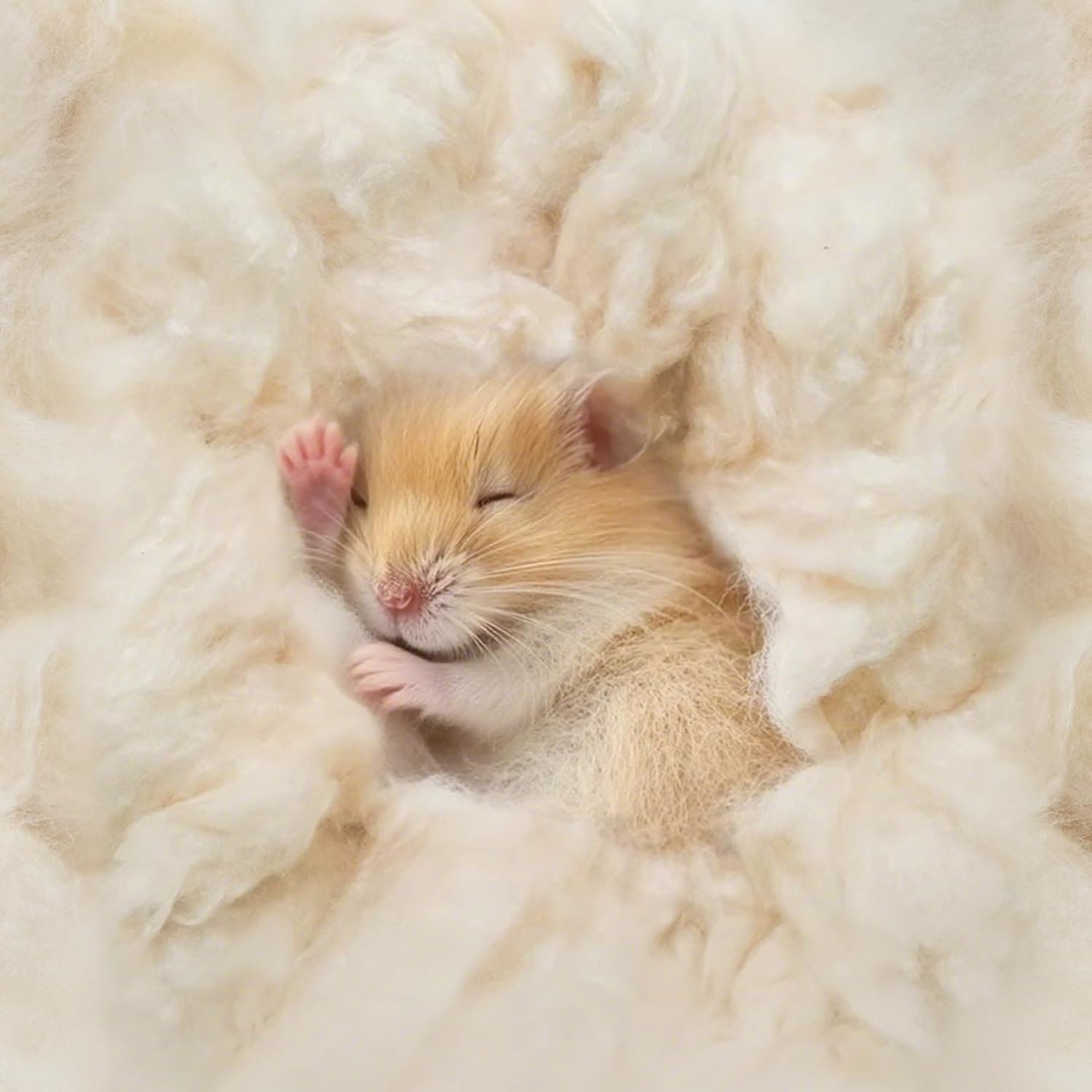 Sukh Natural Kapok Hamster Bedding – Natural Kapok Pet Bedding Dog Bed Stuffing Filling Stuff Animal Pack Pet Supplies for Cat Guinea Pig Chicken Bunny Duck Nesting Boxes Soft Warm Dust-Free 3.5OZ