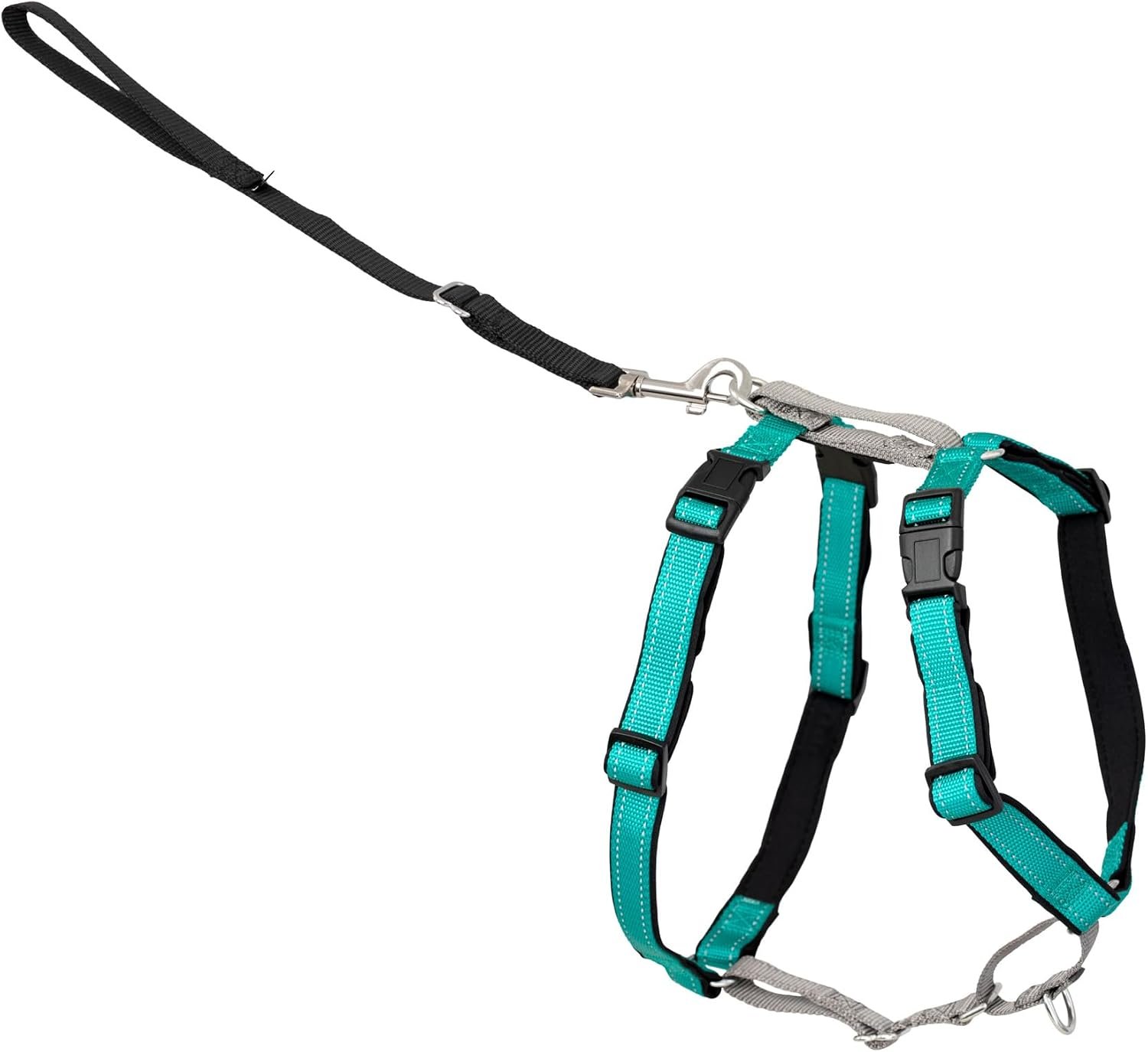 PetSafe Easy Walk 3 in 1 No Pull Dog Harness, Teal, Small