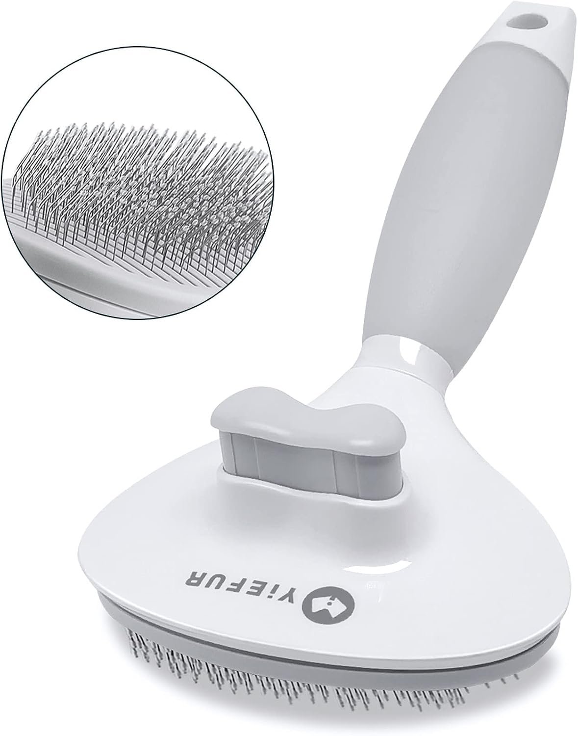 Cat Brush for Shedding, Self Cleaning Brush for Long & Short Hair Cats