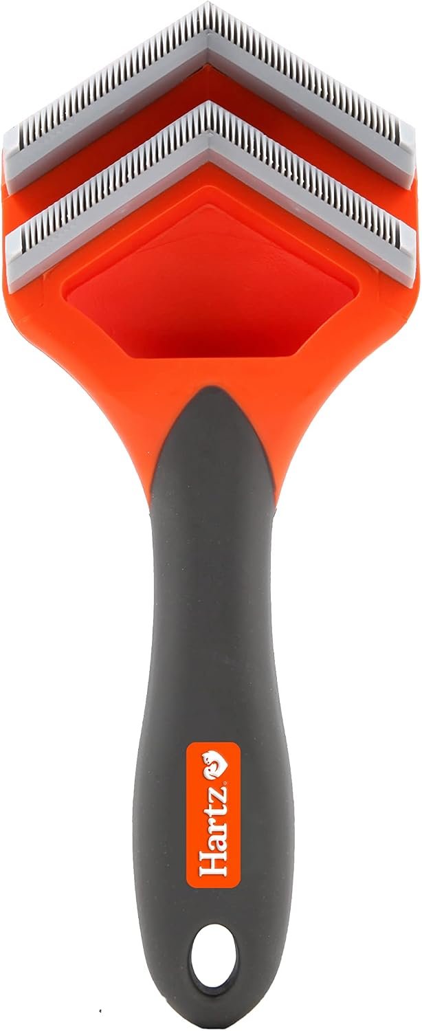 Hartz Groomer’s Best Fur Fetcher De-Shedder Dog Brush,Black