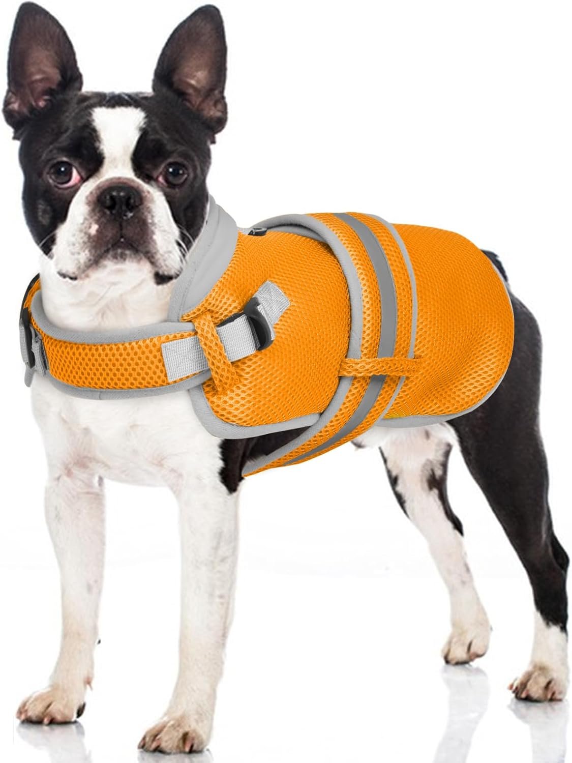 Dog Cooling Vest for Small Dogs, Evaporative Cooling, Orange L