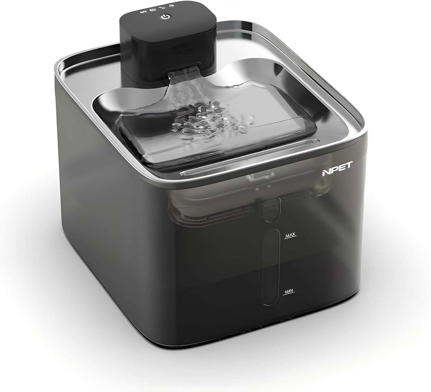 NPET 135oz/4L Cordless Cat Water Fountain for Cats, Dogs, Pets
