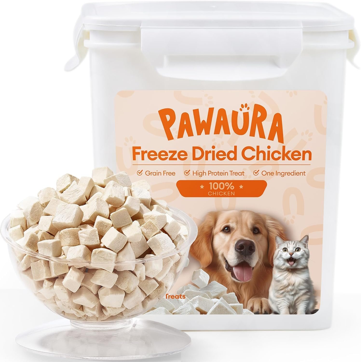 Freeze Dried Chicken Cats & Dogs Treats, 17.63 oz(1.1LB)