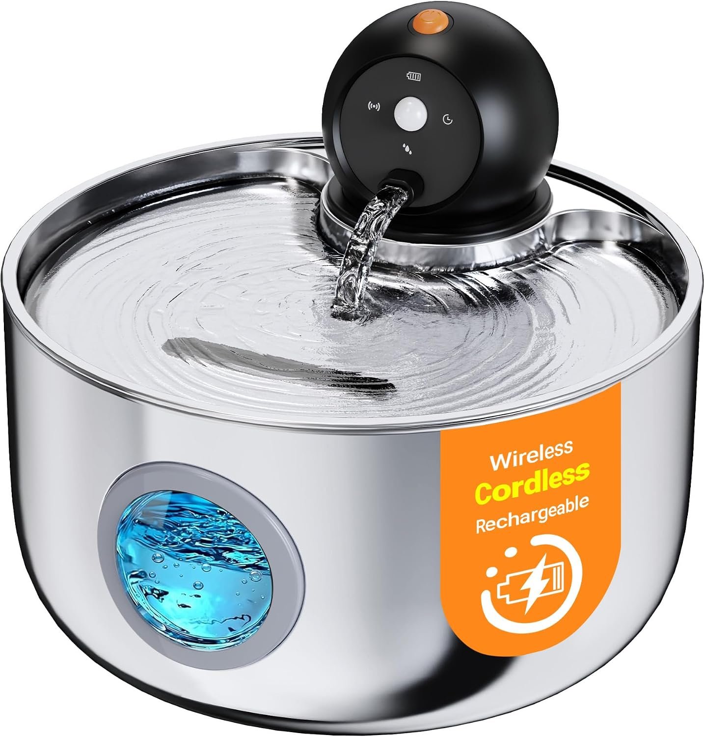 Wireless Cat Water Fountain Cordless: Battery Operated Cat Fountains