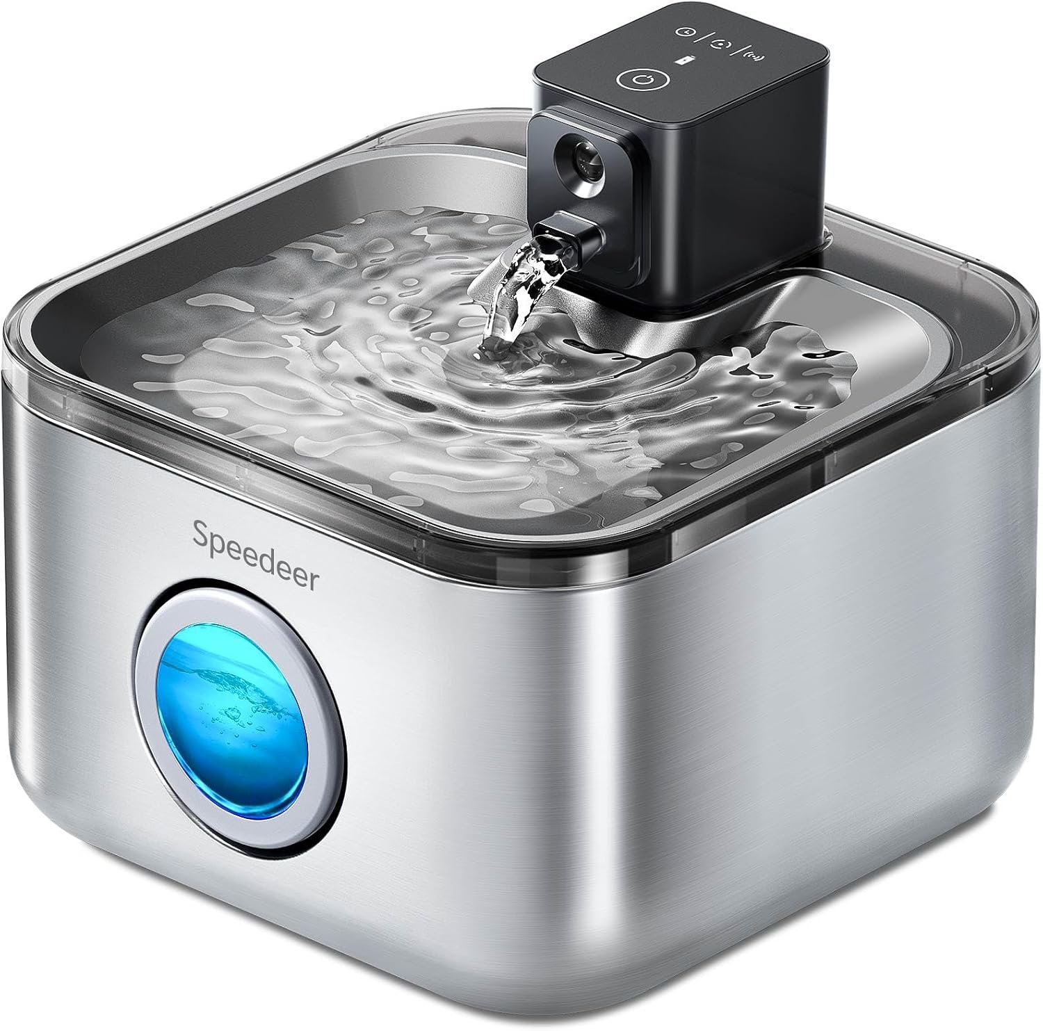 Wireless Cat Water Fountain Stainless Steel, 135oz/4L