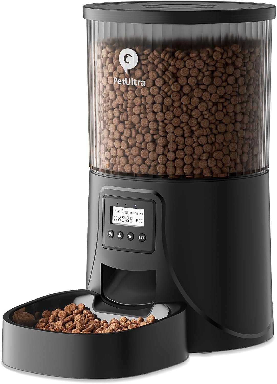 PETULTRA Automatic Cat Feeder: 4L Timed Cats Food Dispenser Programmable