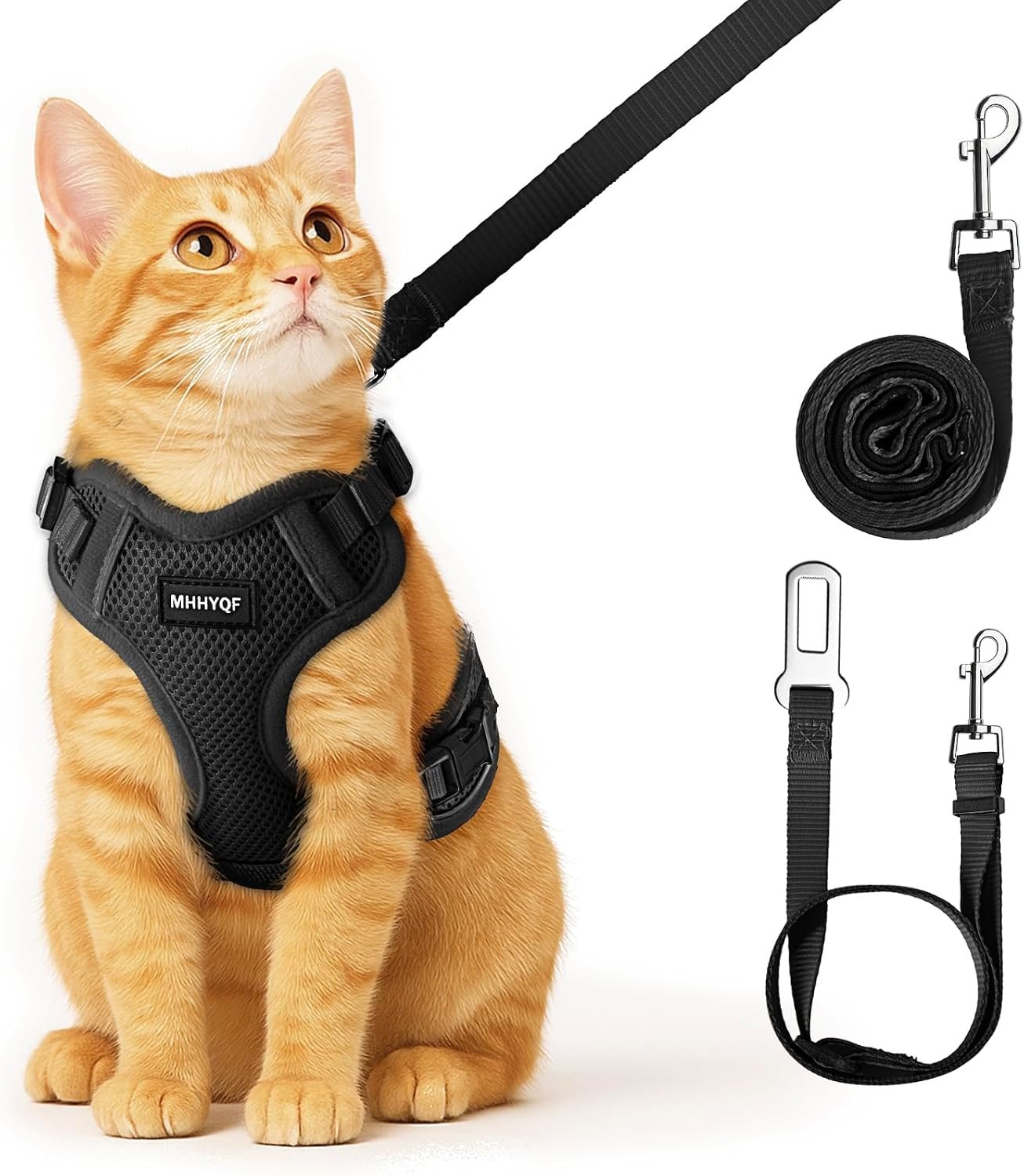 Cat Harness and Leash Set, Adjustable Cat Vest Harnesses