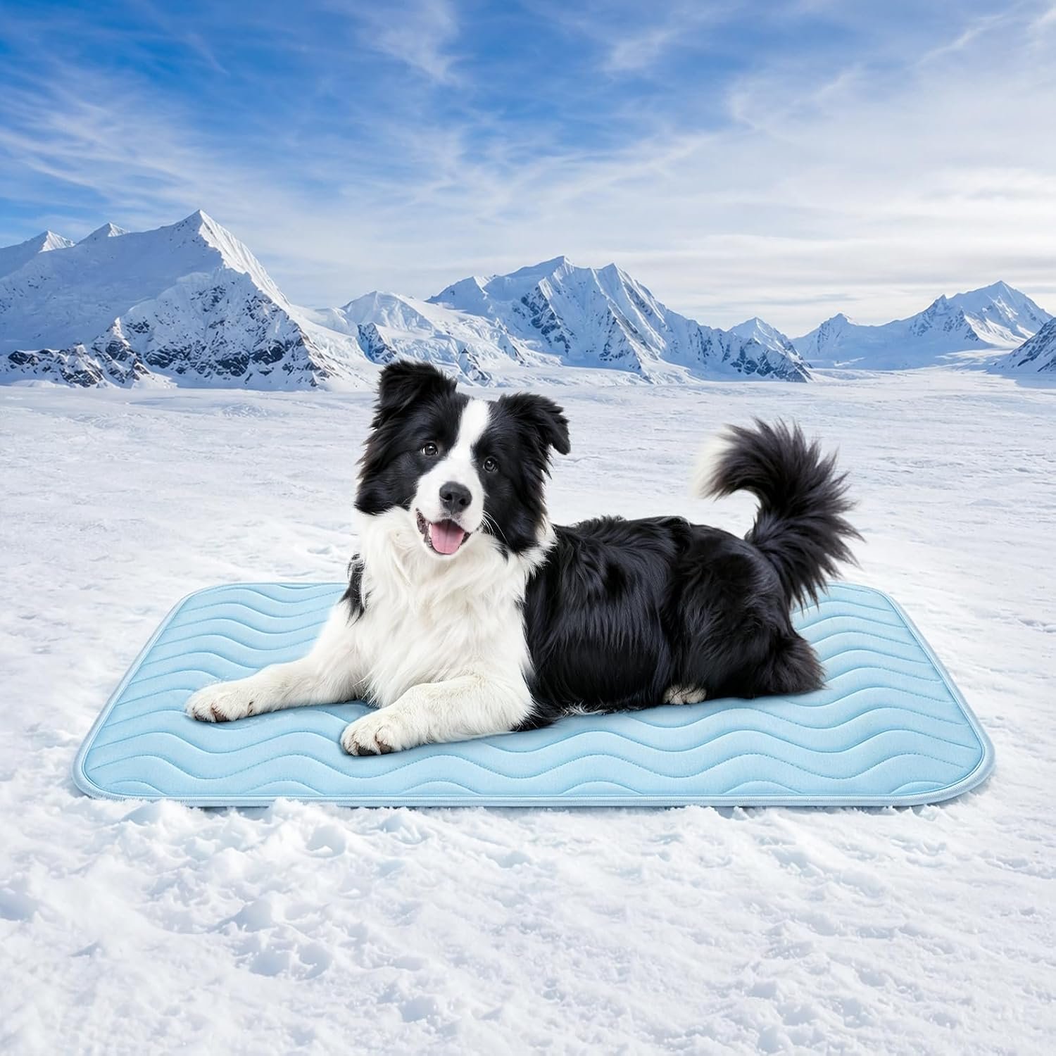 Dog Cooling Mat for Medium Dogs, 36″ x 22″ Breathable Self-Cooling Pad