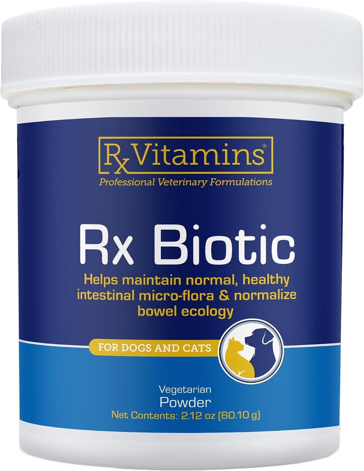 Rx Vitamins Rx Biotic – Probiotic Powder for Dogs and Cats – 2.12oz