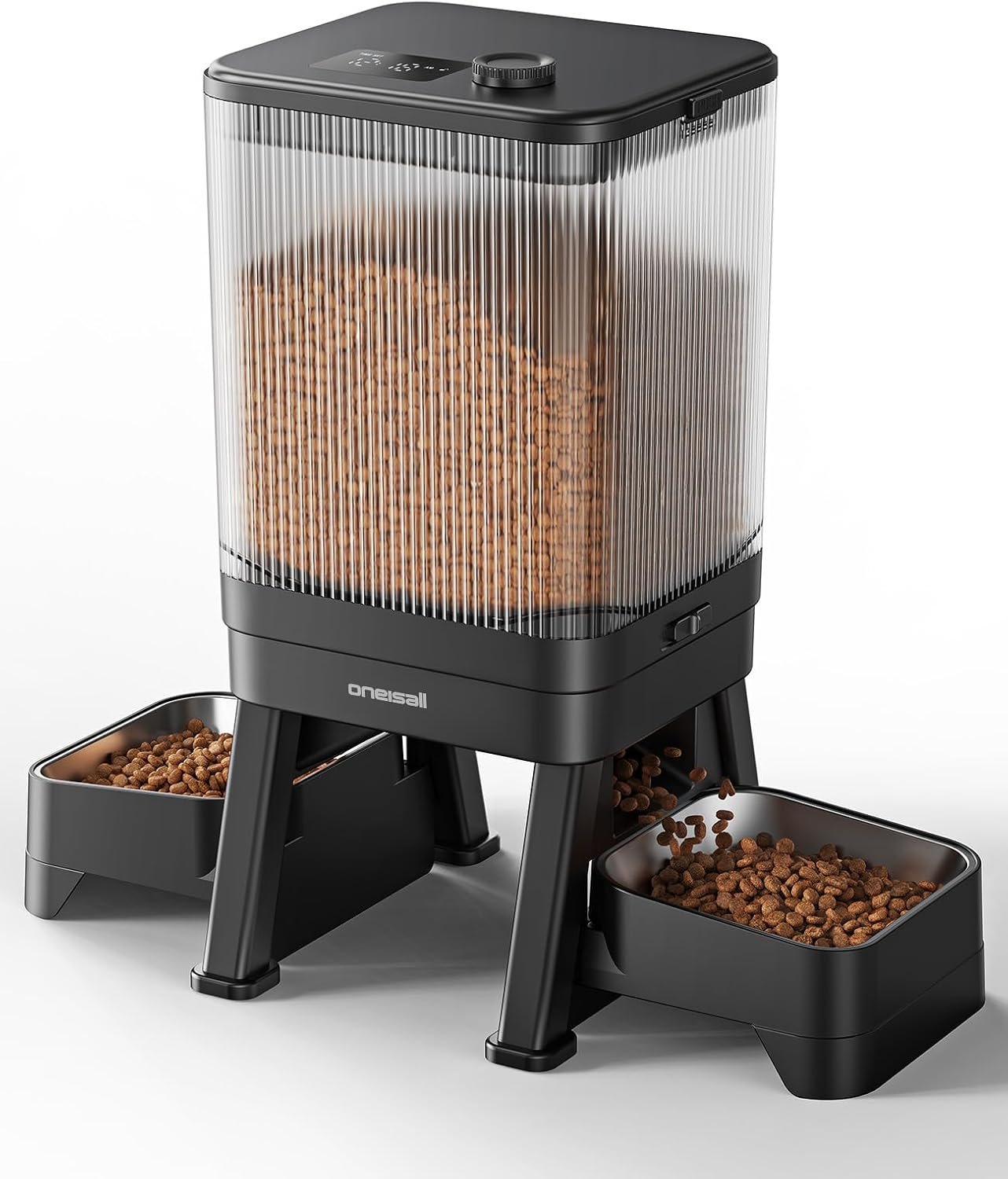 oneisall Automatic Cat Feeder for 2 Cats Pets, 32 Cups/7L