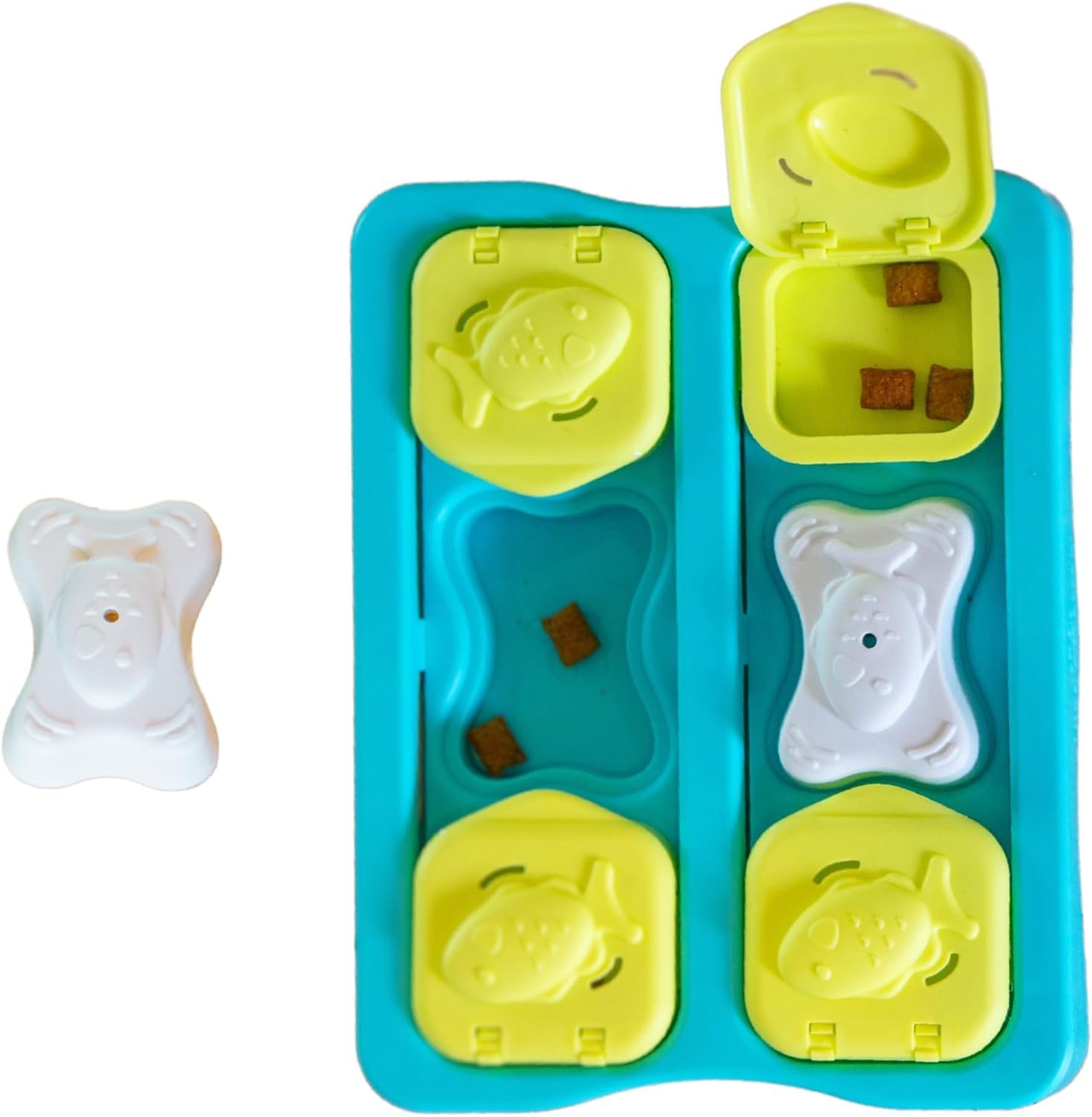 Catstages Nina Ottosson Kitty Cube Puzzle Cat Toy Treat Puzzle, 8.7″