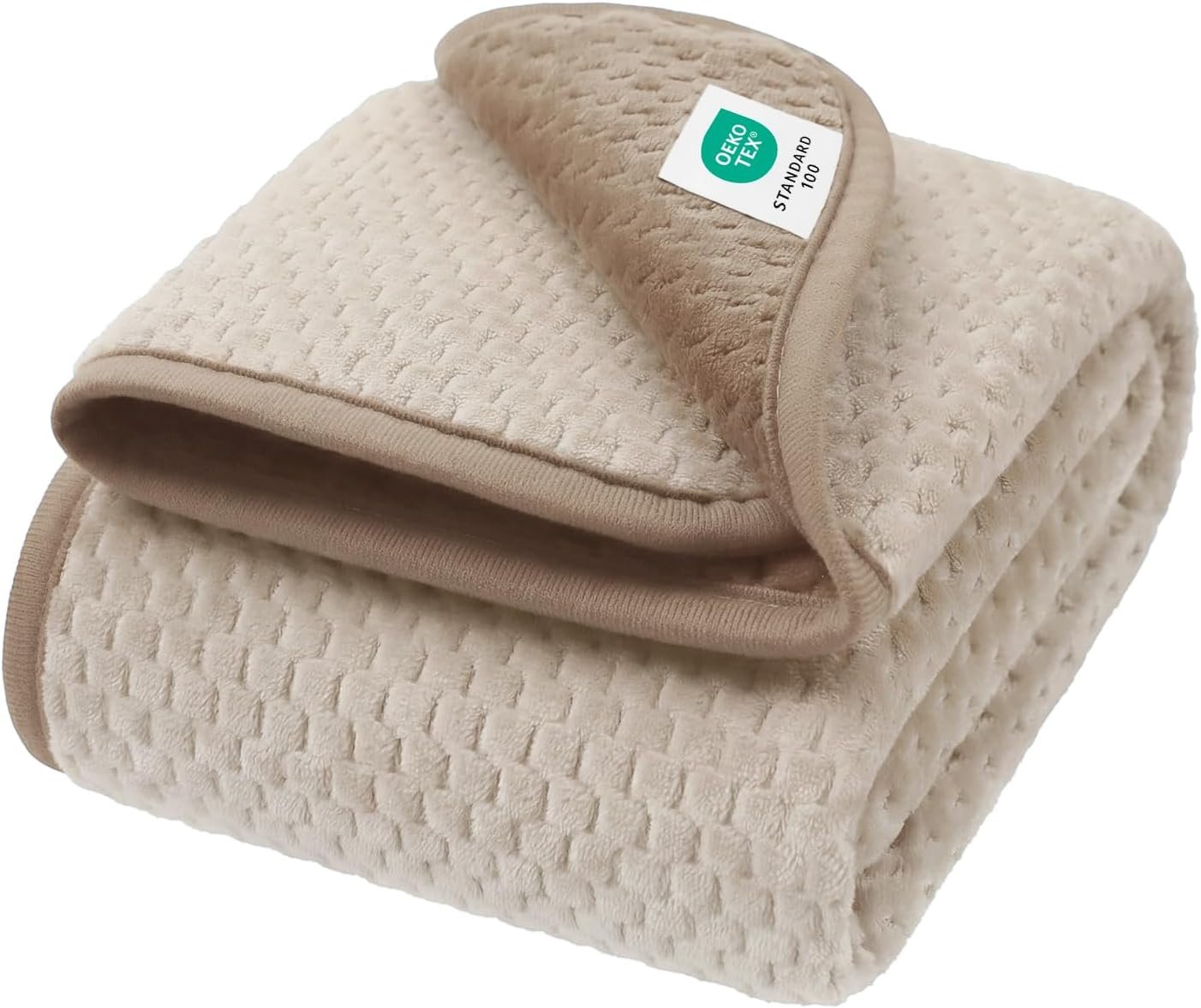 Luciphia Waterproof Blanket for Dog, Washable Reversible Fleece Pet Throw