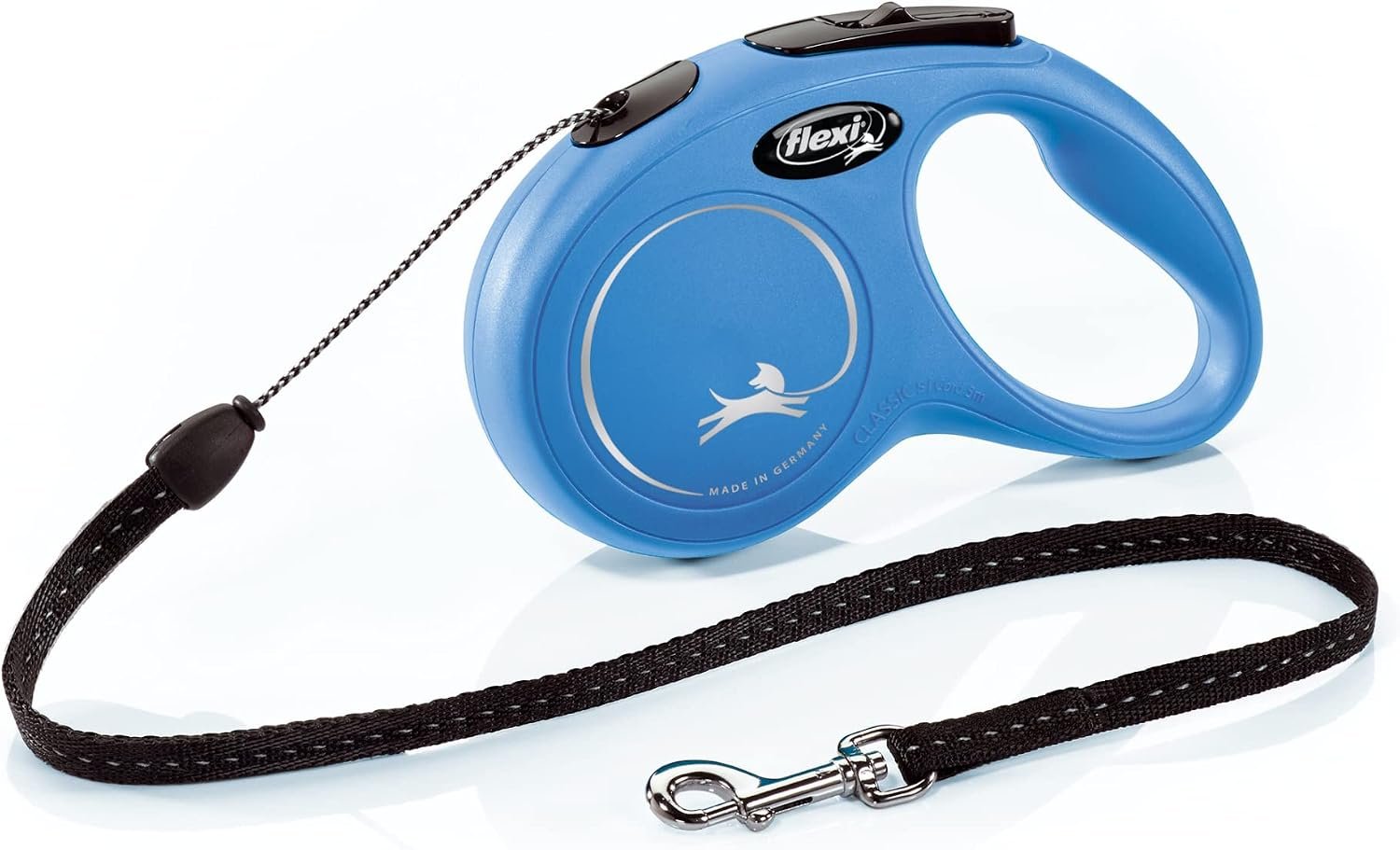 FLEXI® Classic Cord Retractable Dog Leash, Small, 16 ft – Blue