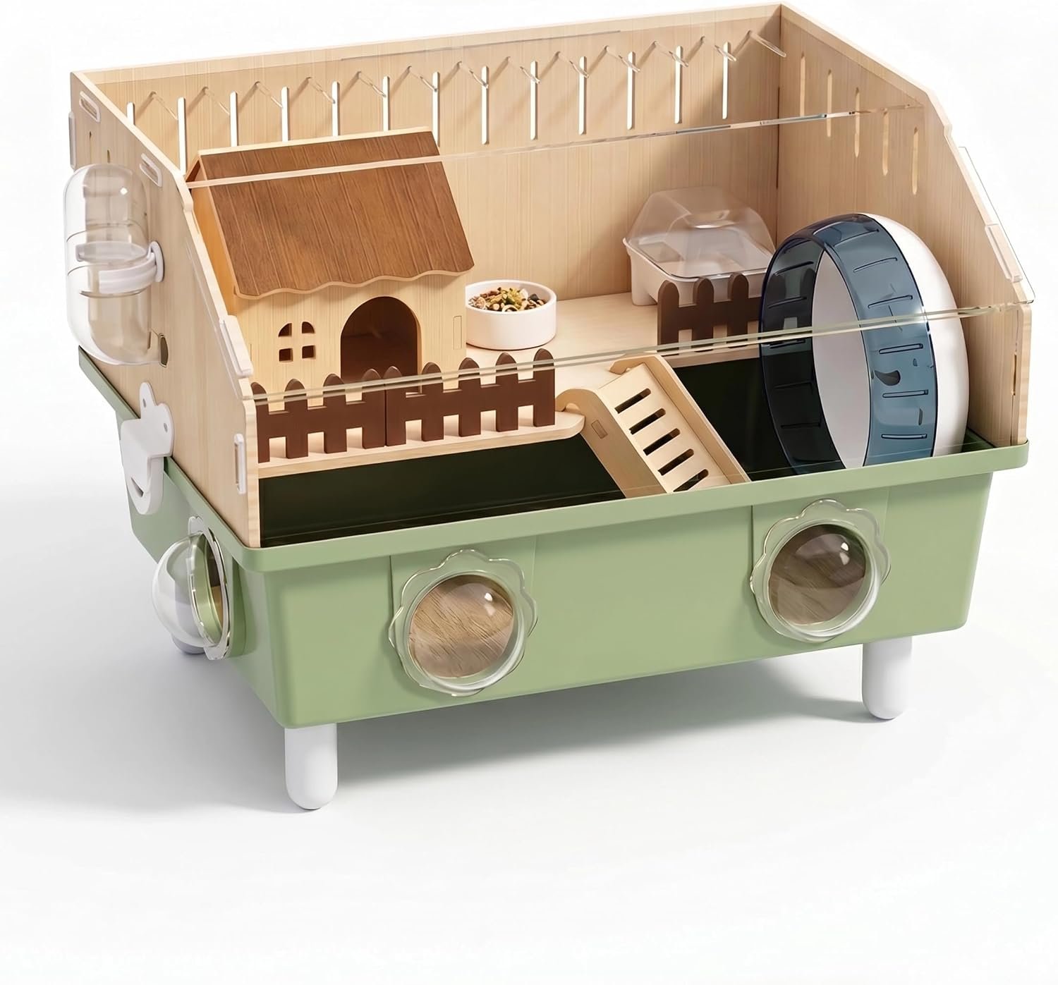 Acrylic Small Animal Cage & Habitat Starter Kit with Accessories