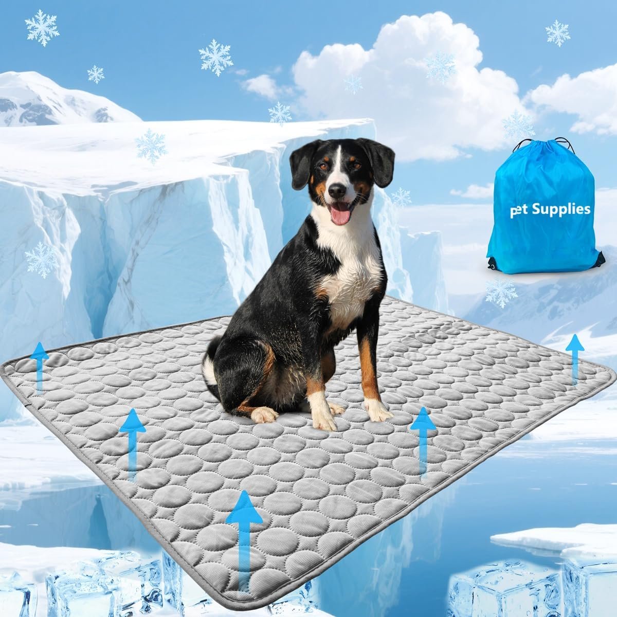 Dog Cooling Mat for Dogs, Pet Cooling Pad Bed for Dog Easy Washable for All Types of Pets and Perfect for Both Indoor and Outdoor Use, Including Car Seats 59″ x 40″