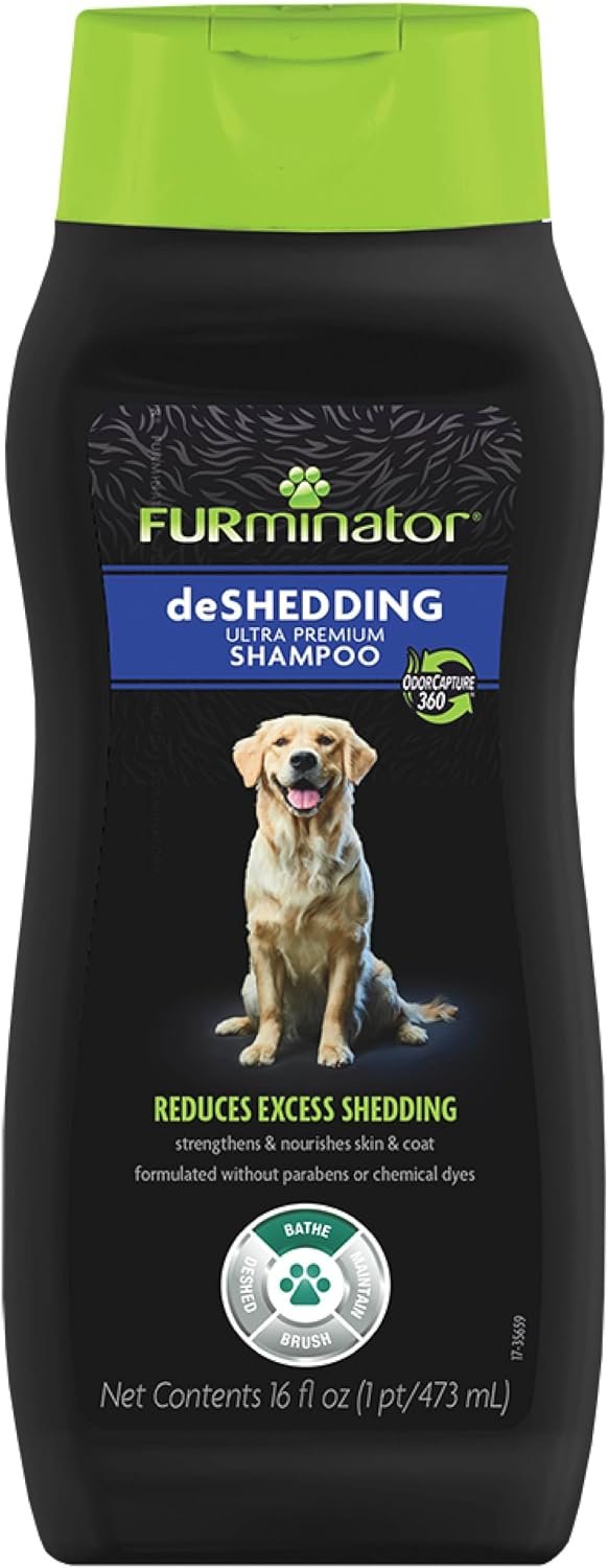 FURminator Ultra Premium deShedding Shampoo for Dogs, 16 oz