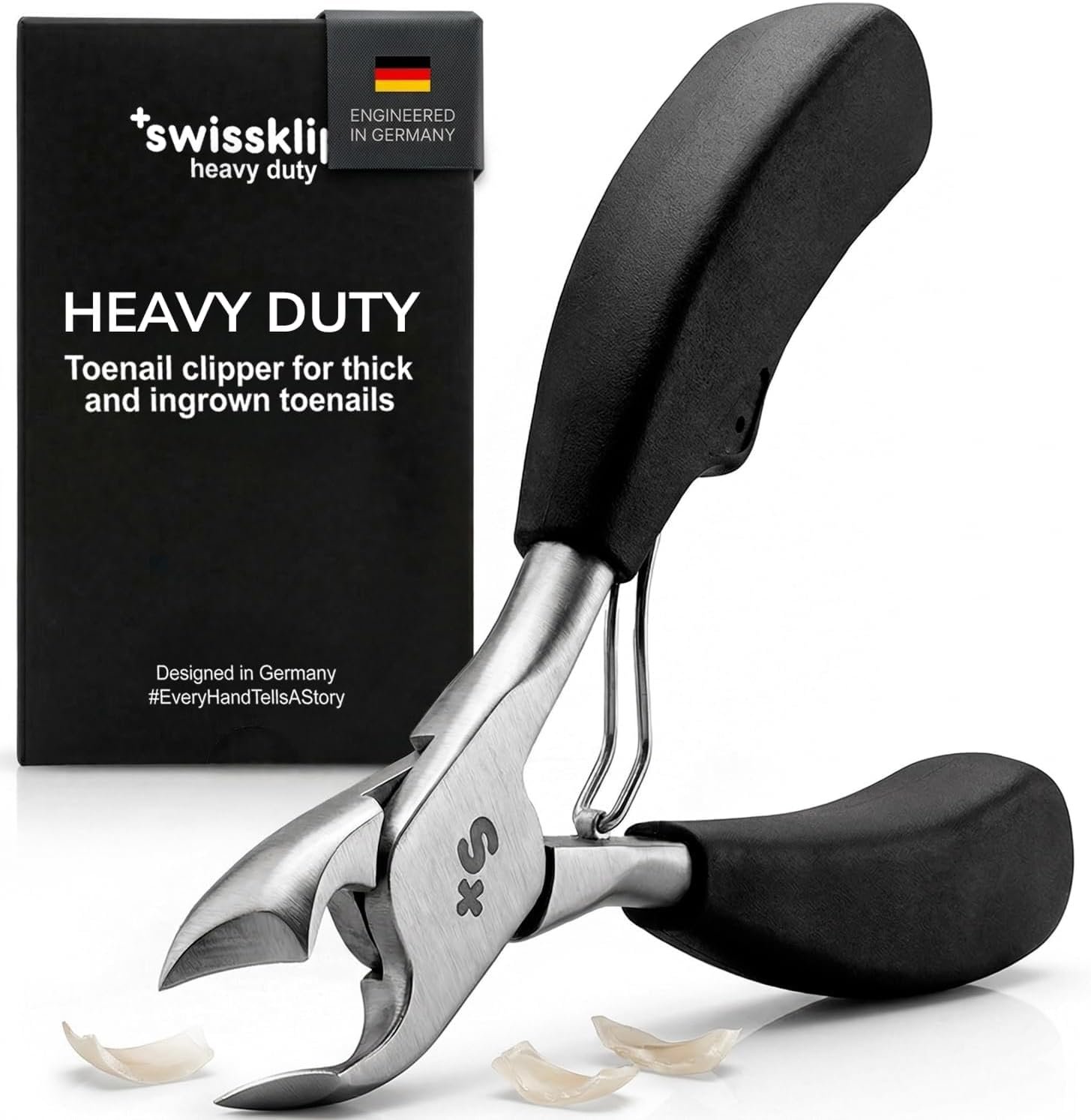 Swissker by Swissklip Heavy Duty Toenail Clippers for Seniors & Thick Nails