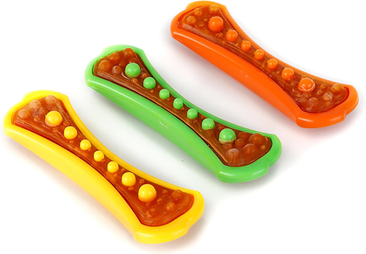Hartz Chew ‘n Clean Dental Duo Dog Treat & Chew Toy, Color Varies, Large, 3 Pack