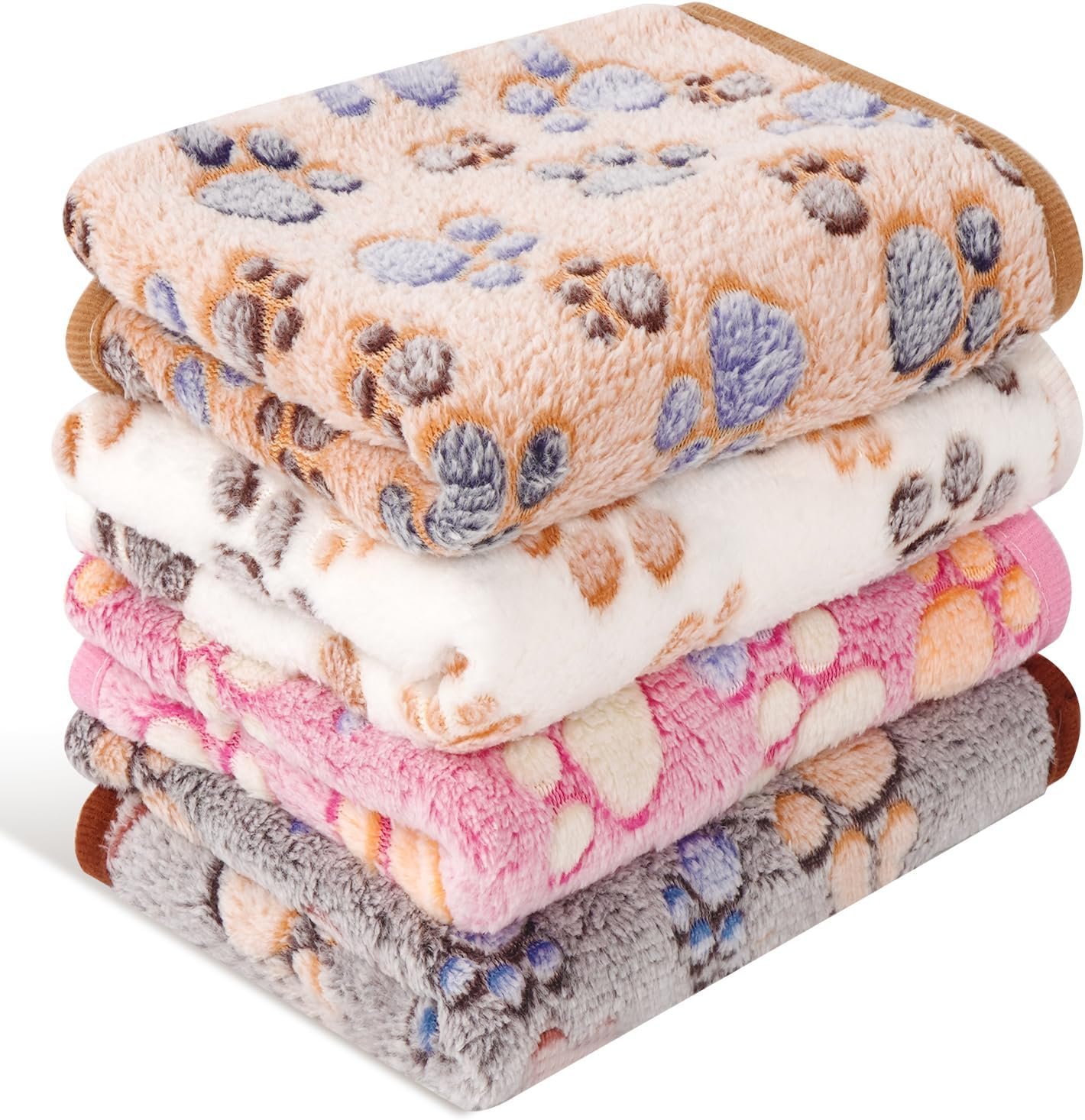 4 Pack Premium Soft Pet Blankets Washable, 23×16 Inch
