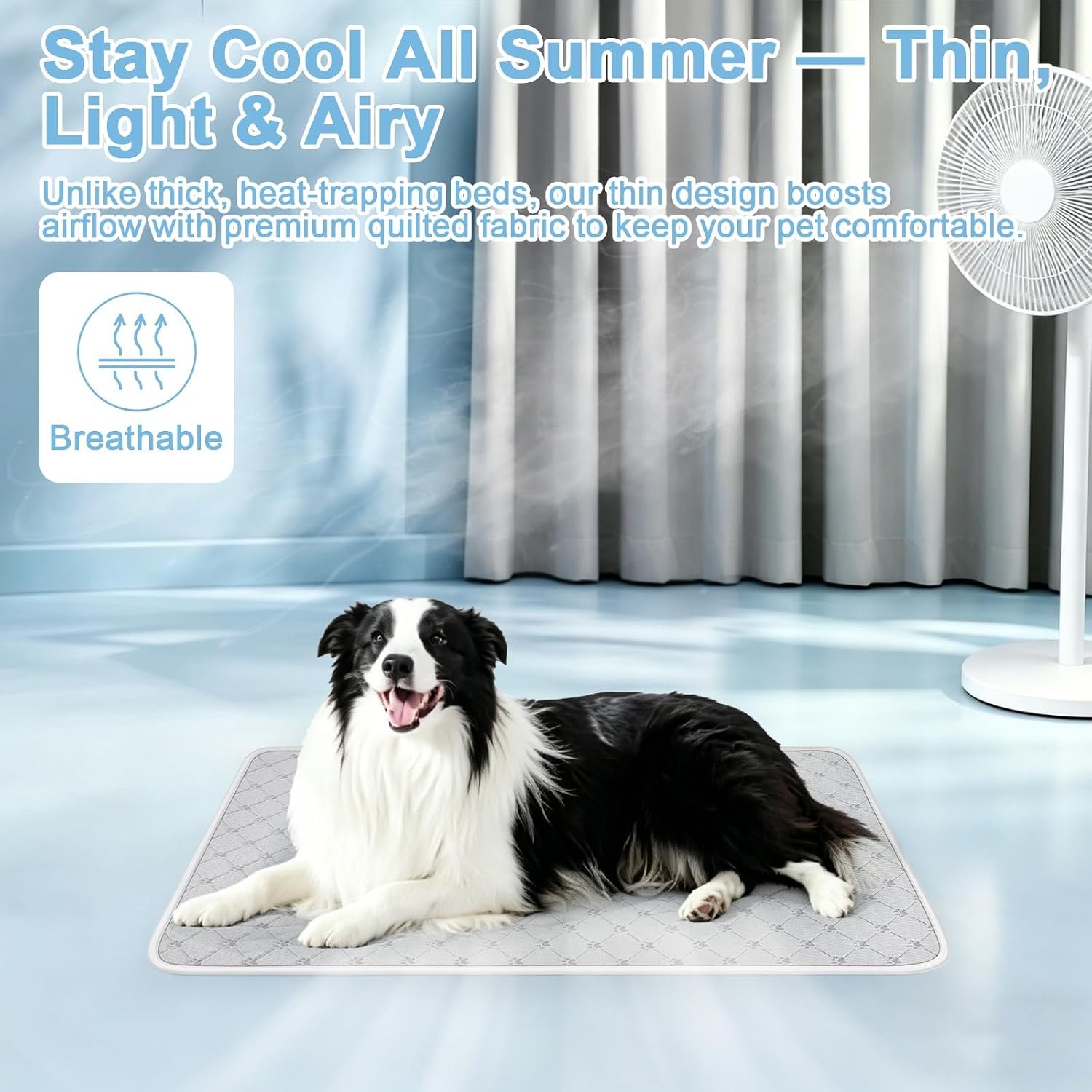Cooling Mat for Dogs Cats,Pet Dog Cooling Mat Blanket for Dogs,36×24, Grey