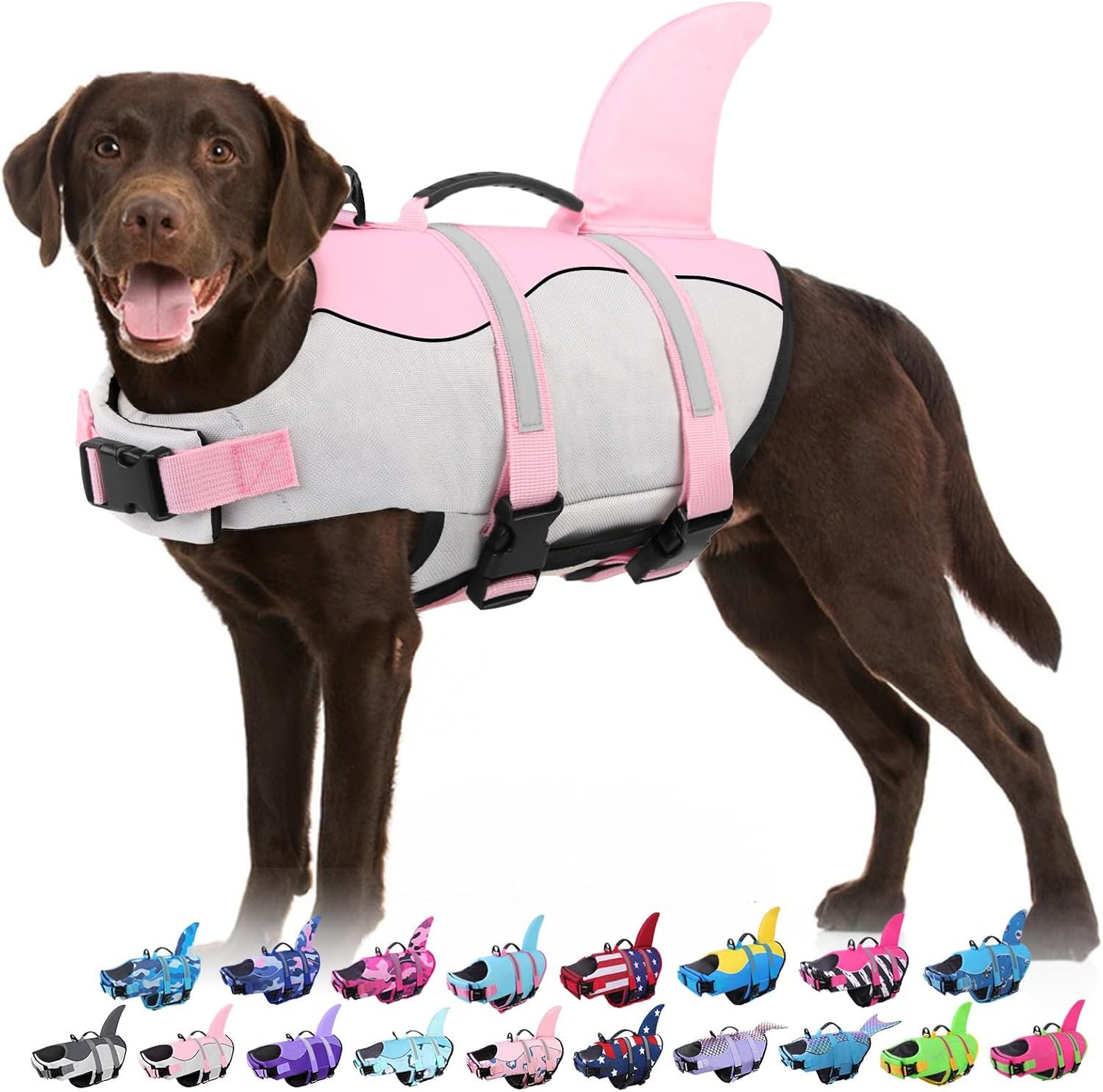 Bess Bridal Dog Life Jacket – Shark Safety Vest for Swimming & Boating