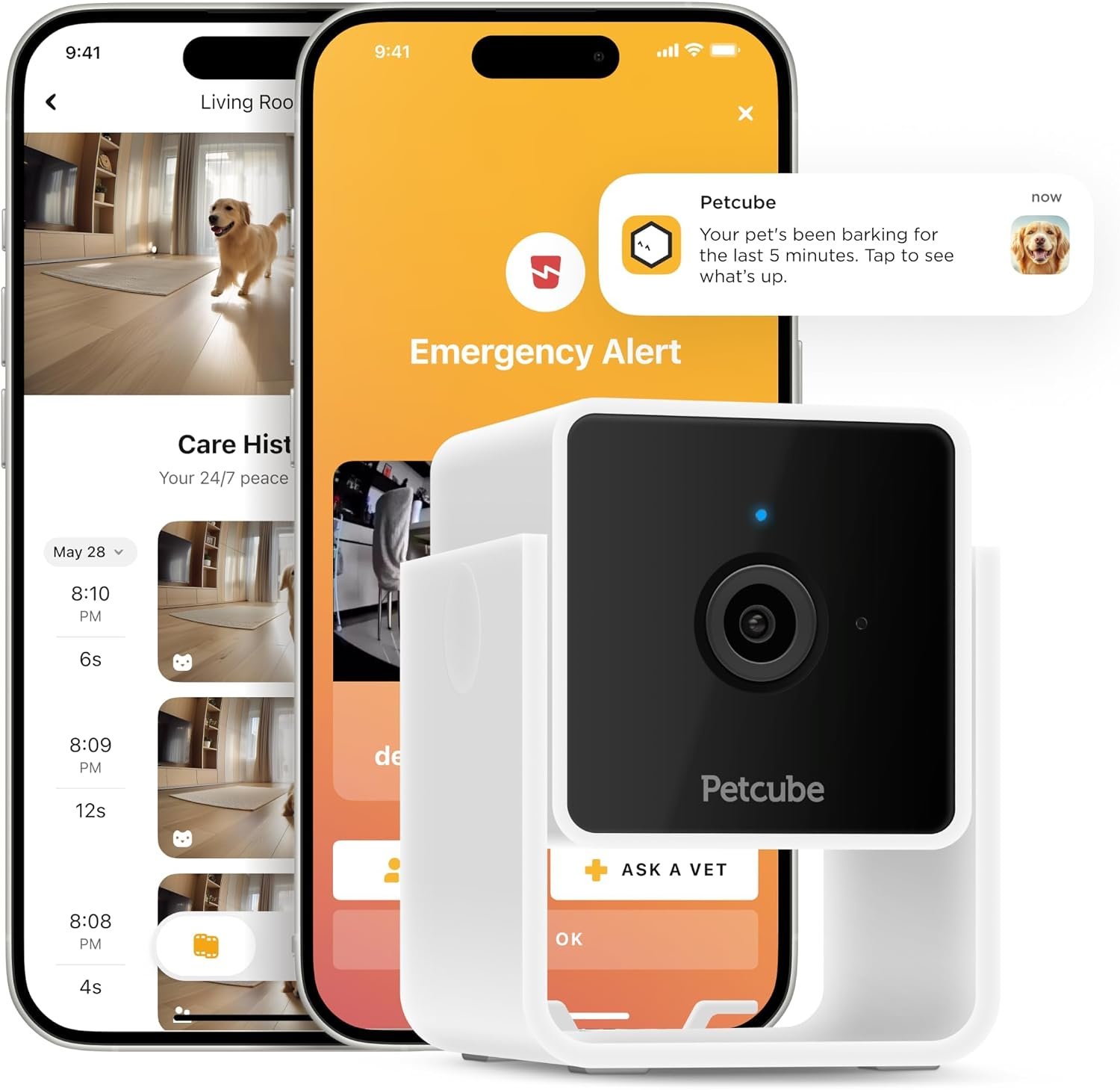 Petcube Cam – Indoor Wi-Fi Pet & Security Camera with App